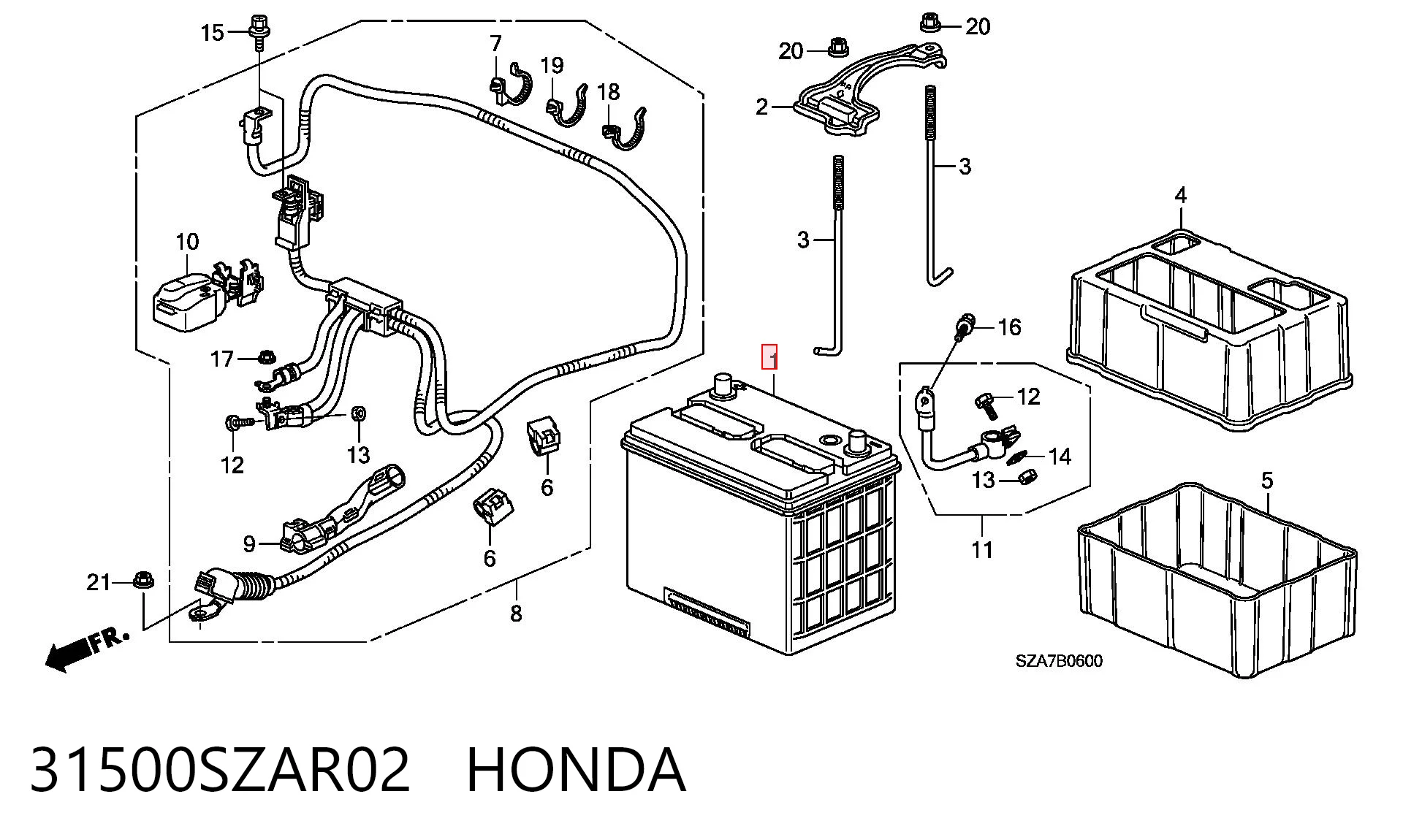 31500SZAR02 Honda