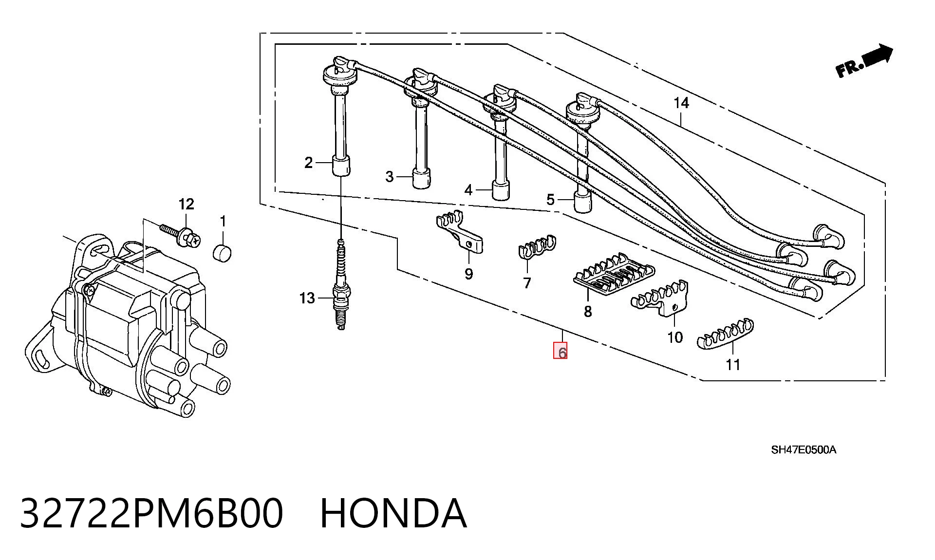 32722PM6B00 Honda