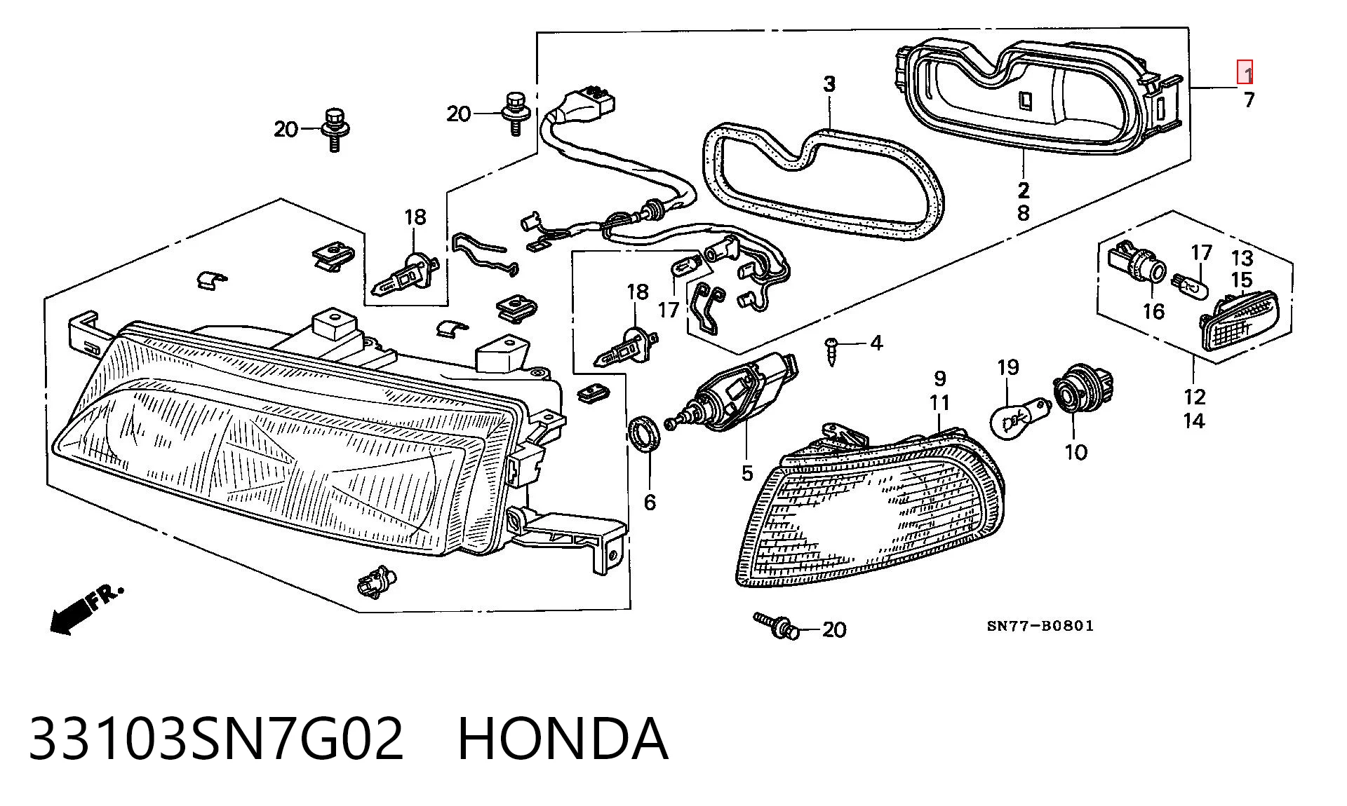 33103SN7G02 Honda
