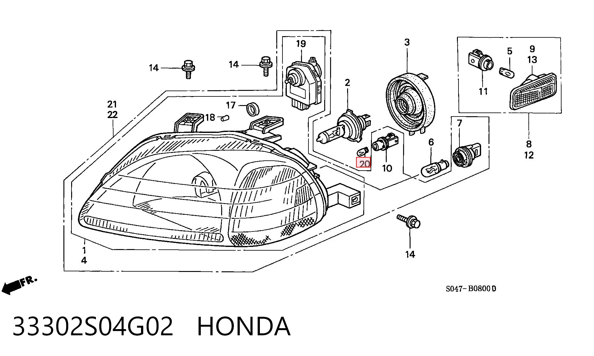 33302S04G02 Honda