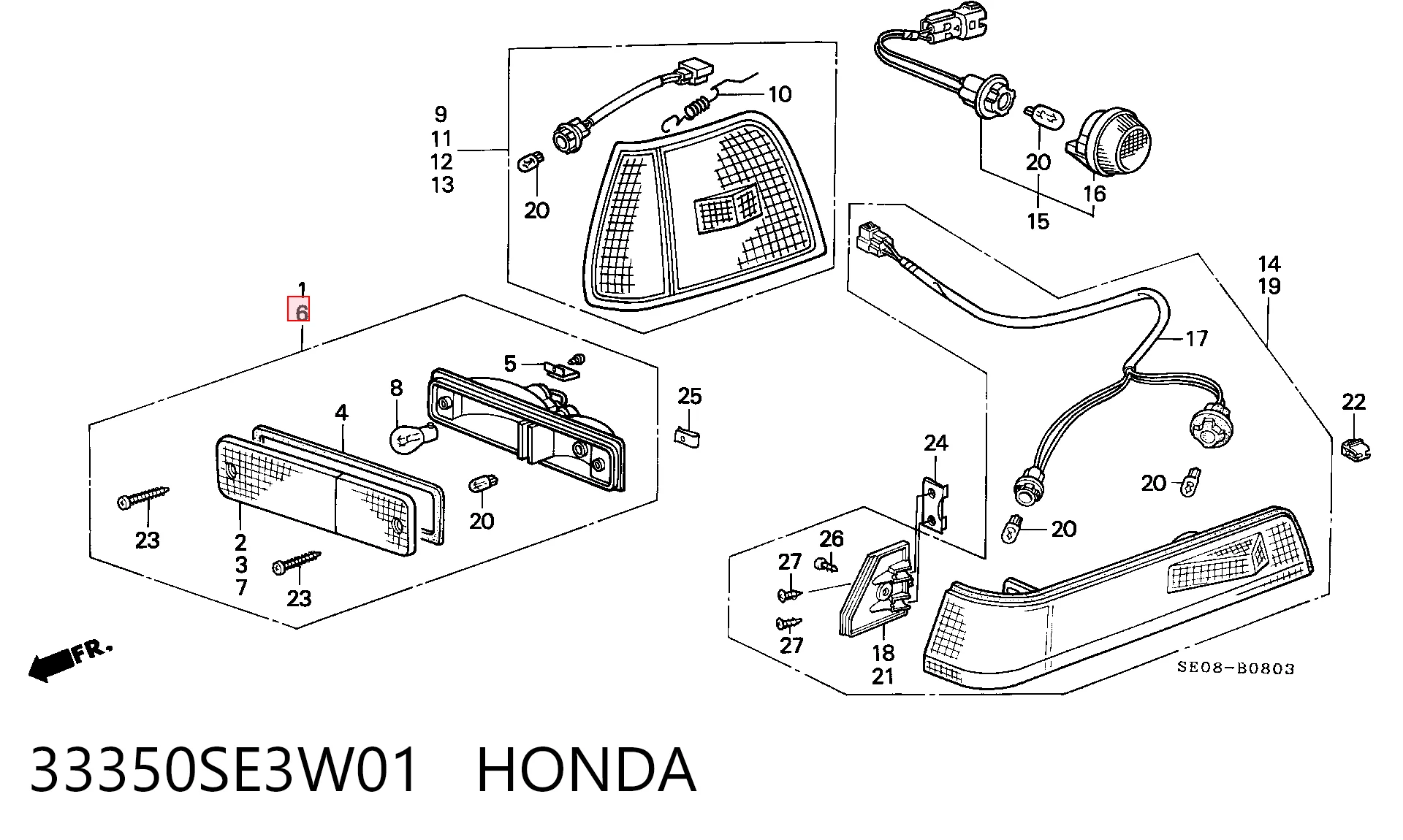 33350SE3W01 Honda