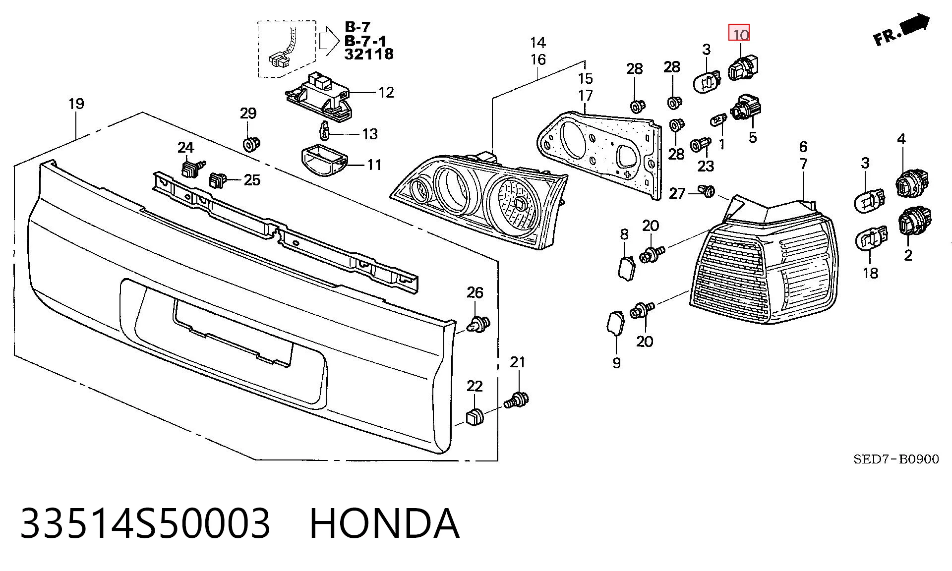 33514S50003 Honda 