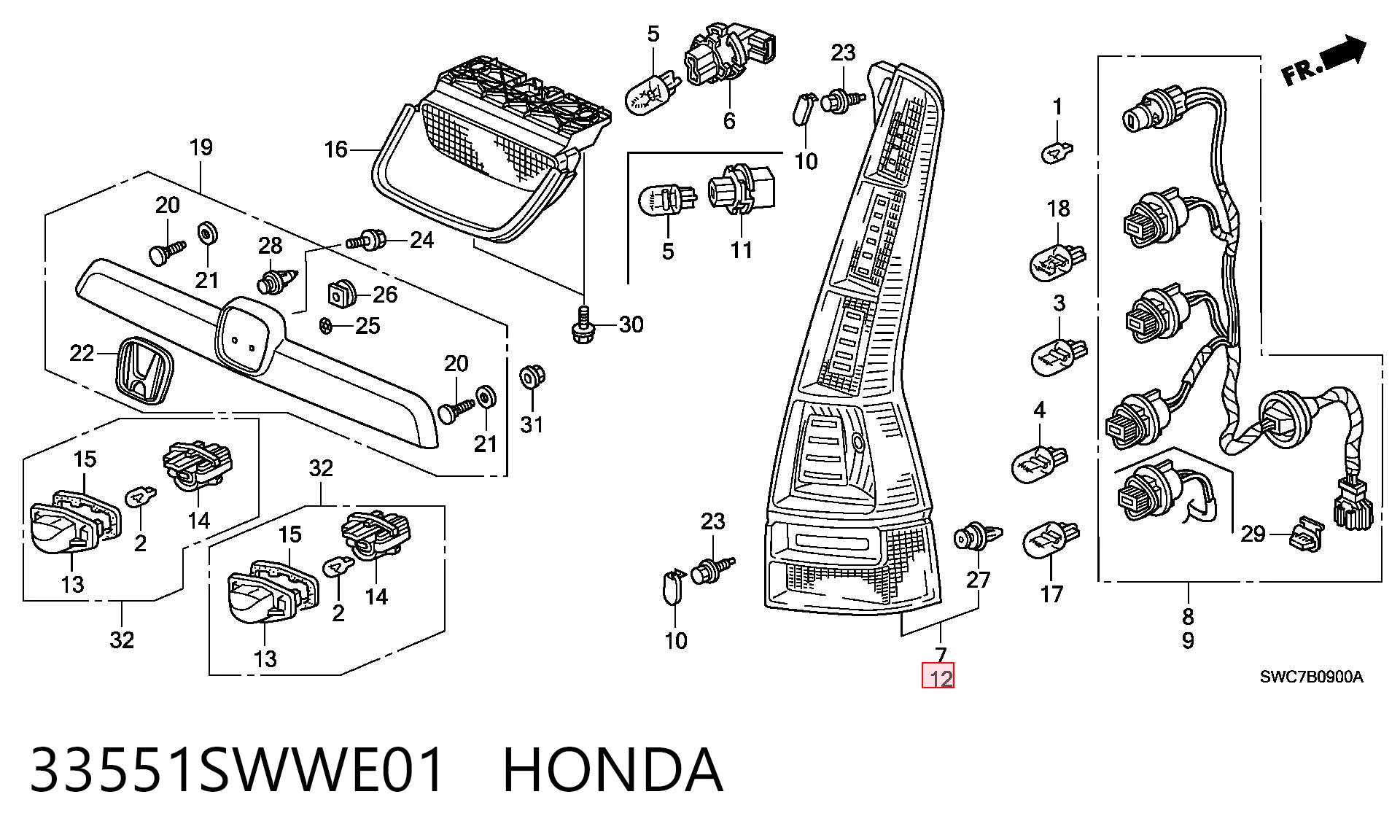 33551SWWE01 Honda