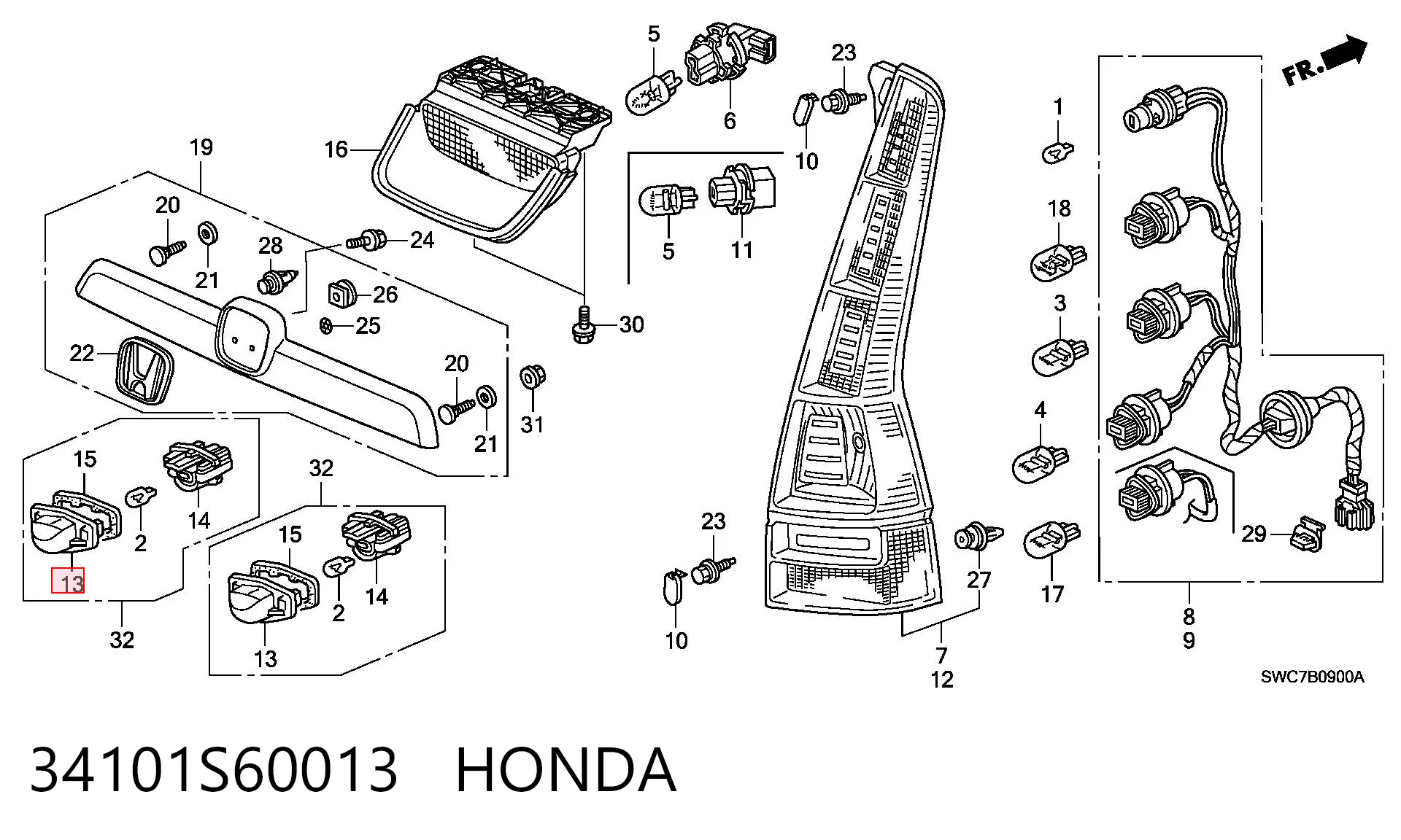 34101S60013 Honda