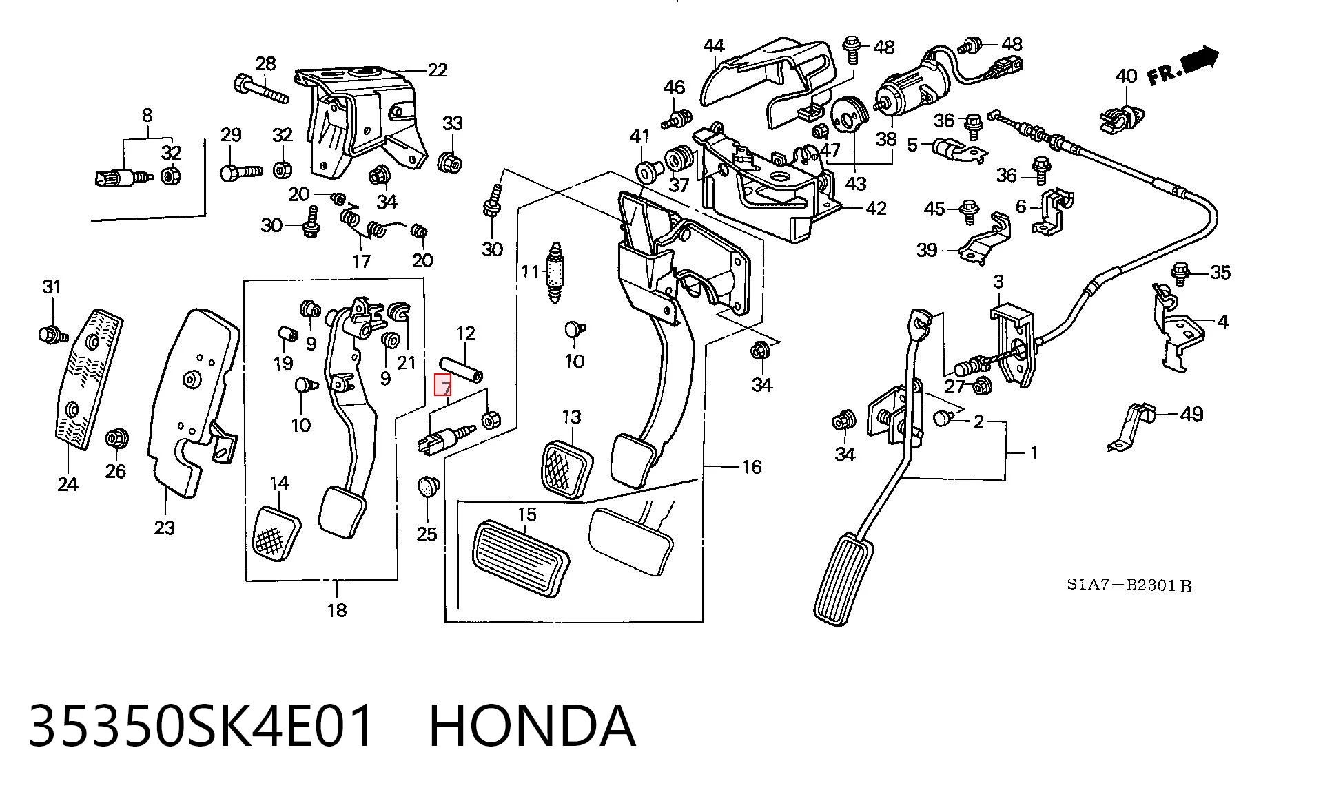 35350SK4E01 Honda