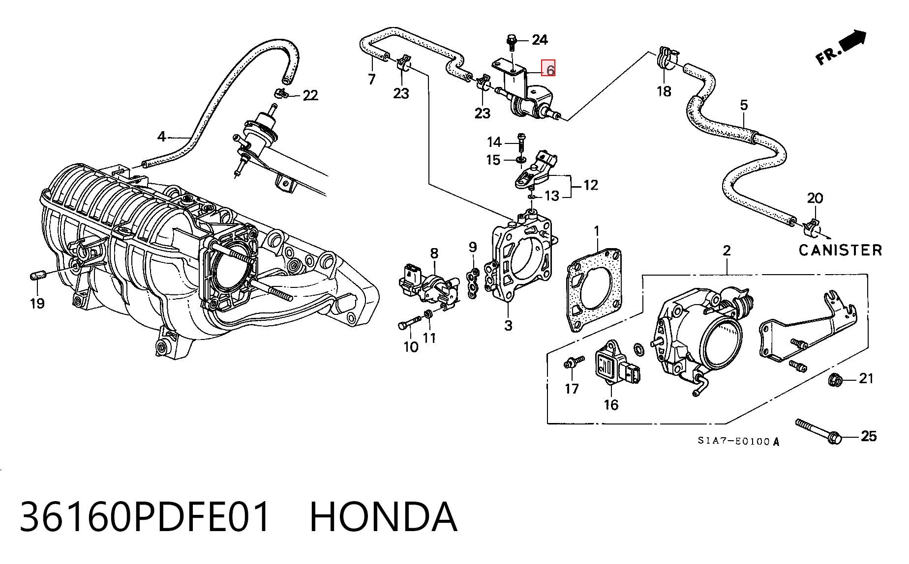 36160PDFE01 Honda