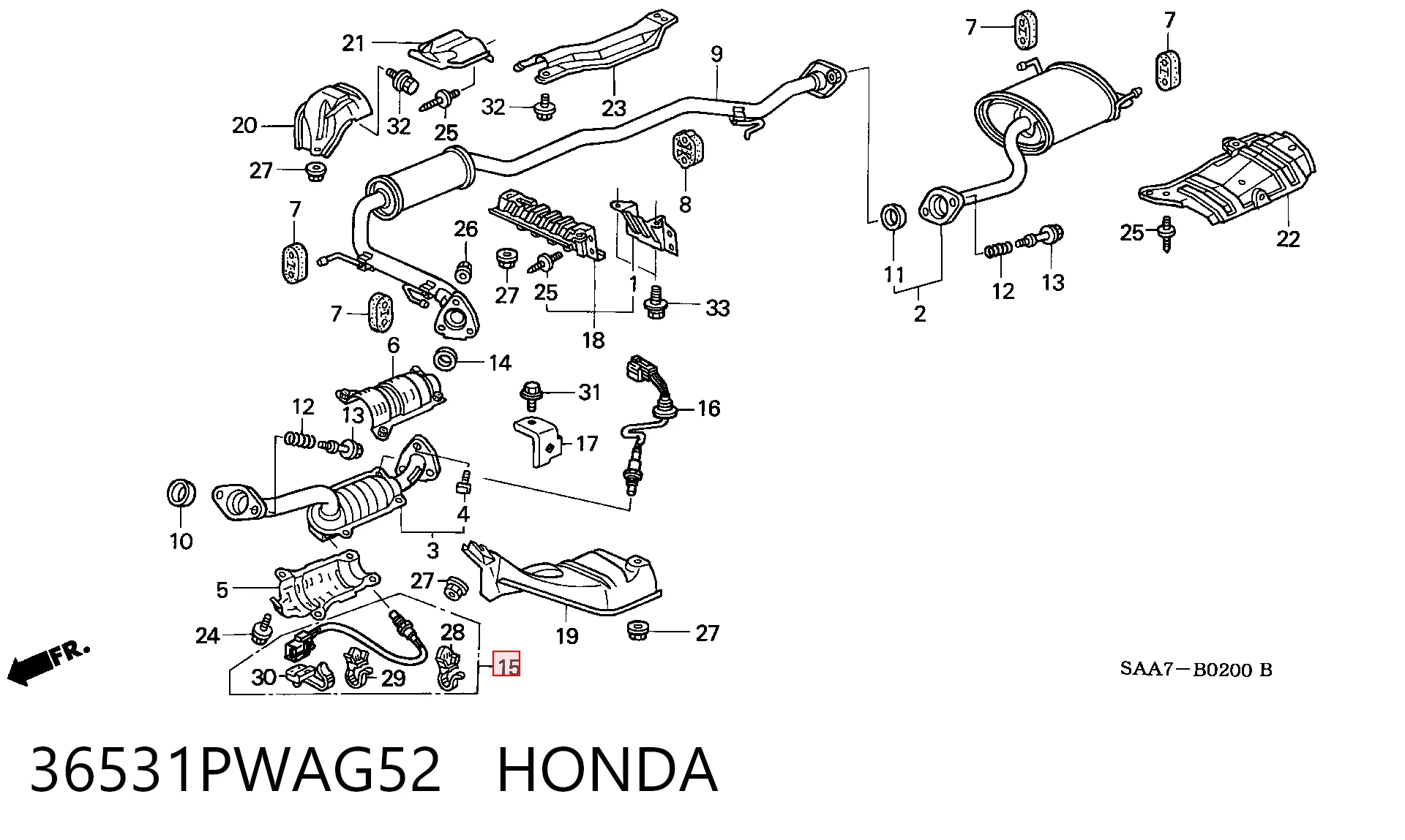  Sonda lambda, sensor de oxigênio Honda Jazz hatchback (GD, GE) (2002 - 2008) 