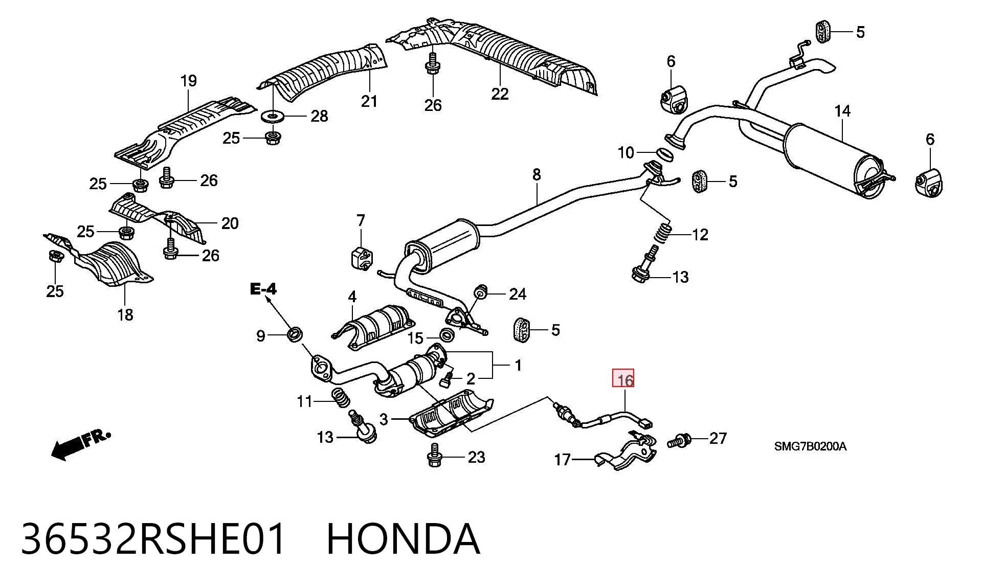 36532RSHE01 Honda