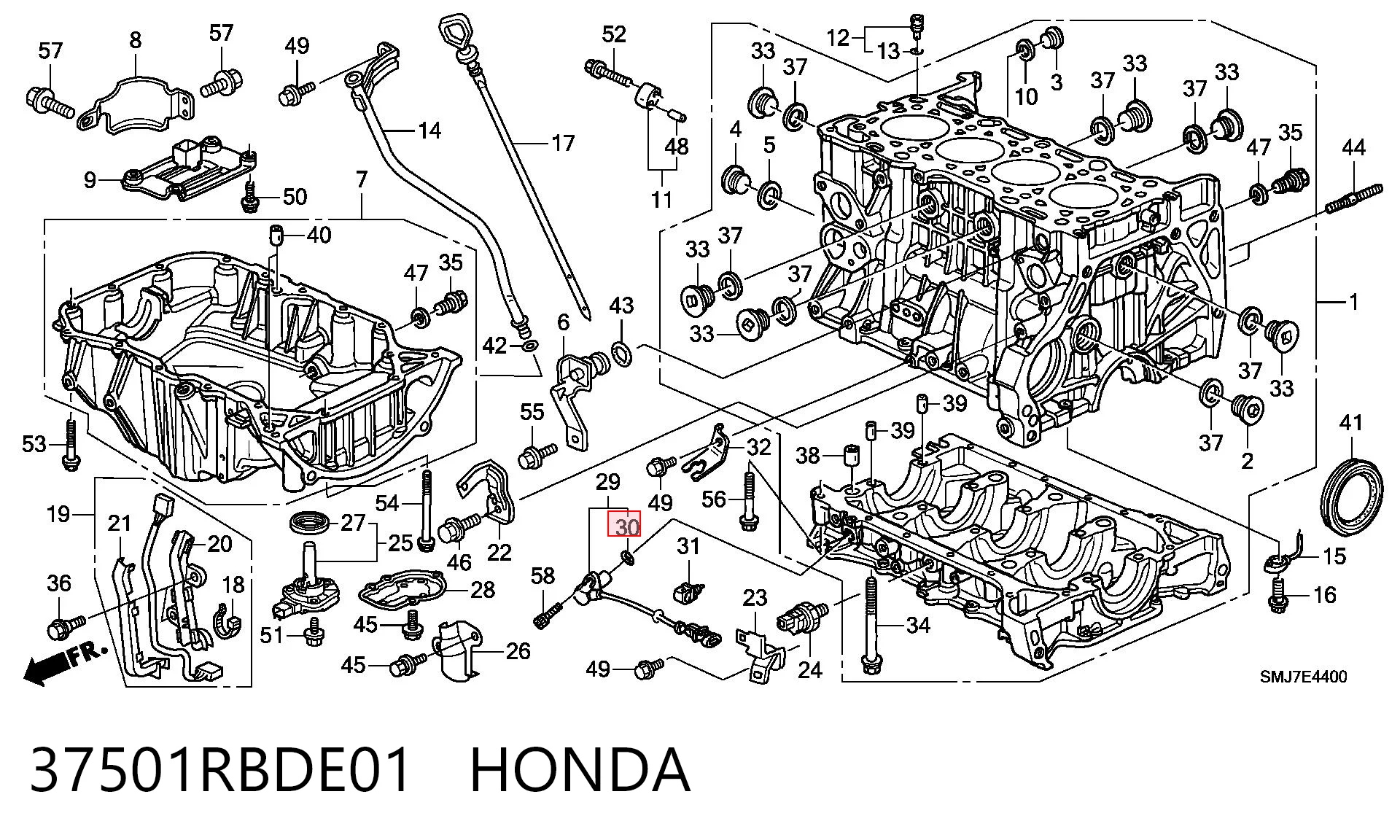 37501RBDE01 Honda