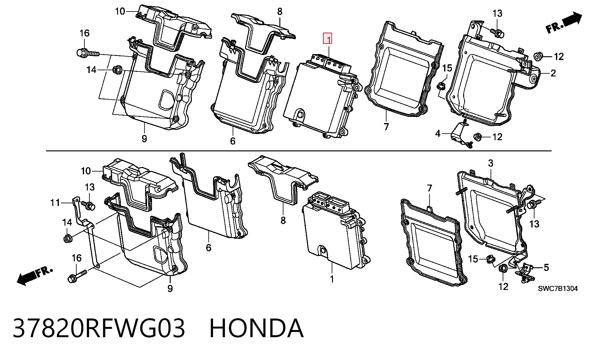 Módulo de direção (Centralina eletrônica) de motor Honda CR-V  RE ao melhor preço