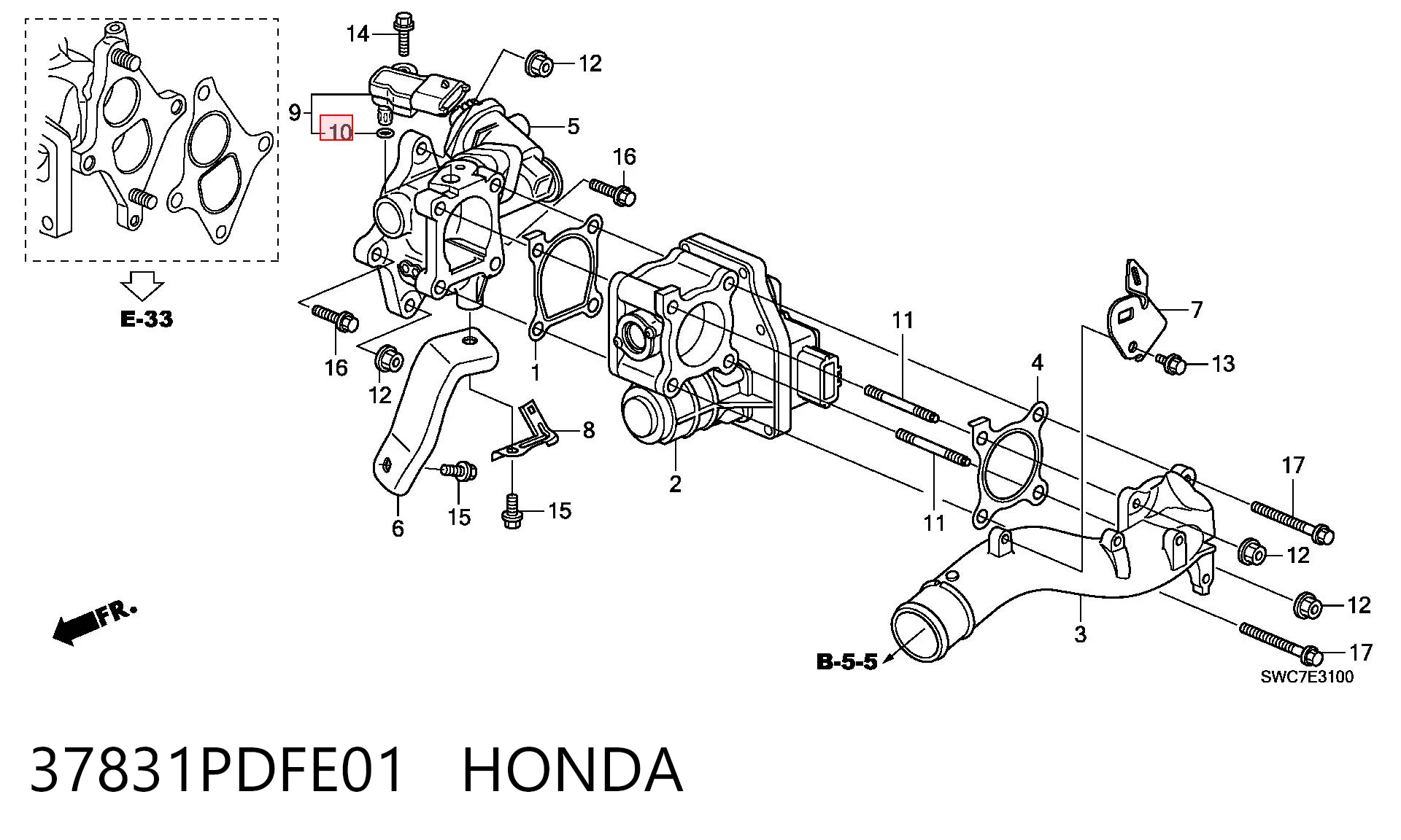 37831PDFE01 Honda