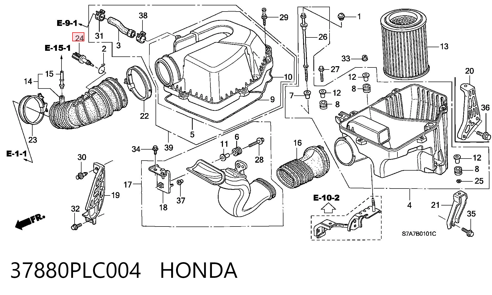 para Honda Civic VII (EU, EP, EV)