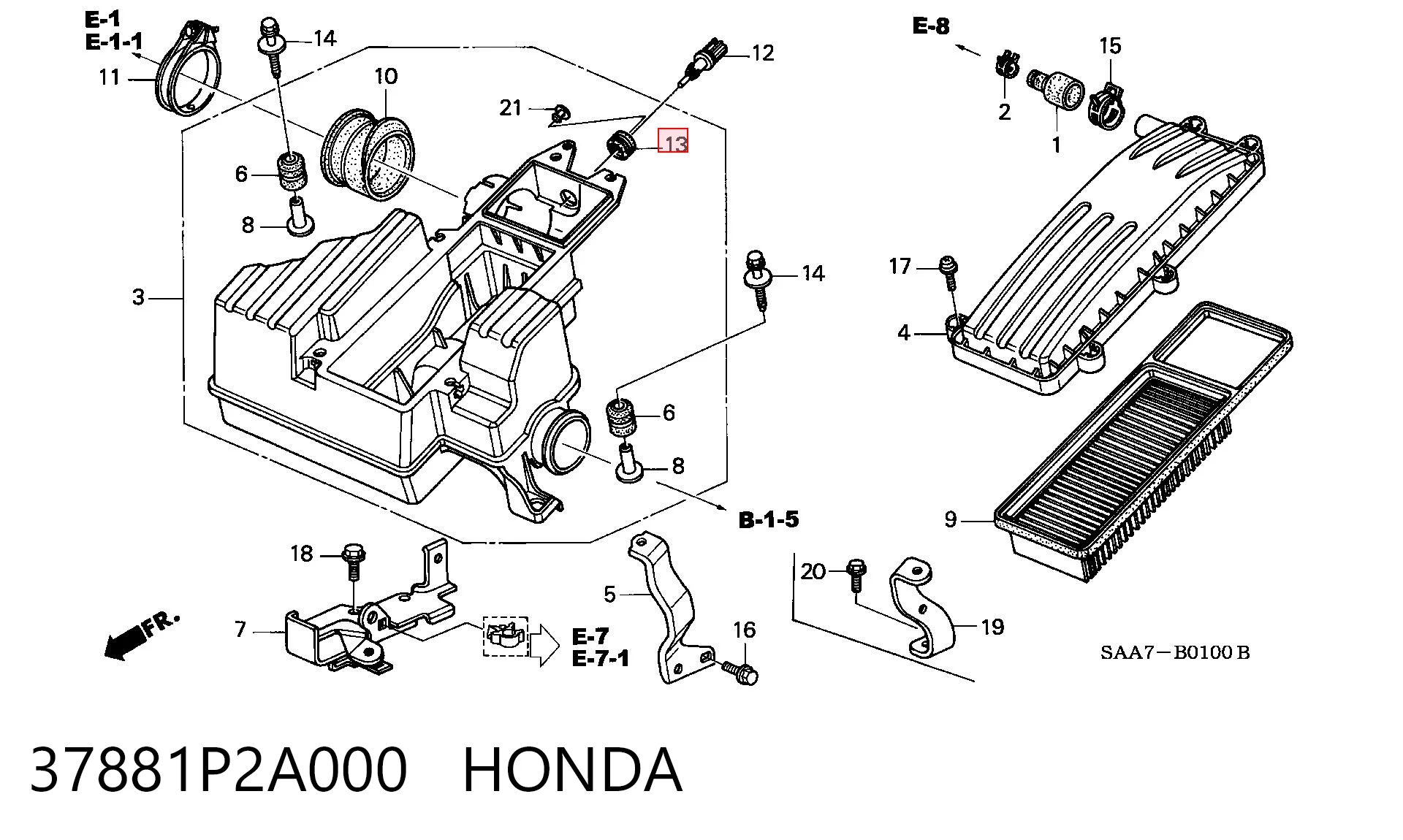 37881P2A000 Honda