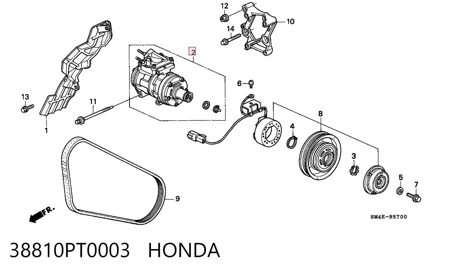 Compressor de aparelho de ar condicionado Honda Accord IV CB3, CB7 ao melhor preço