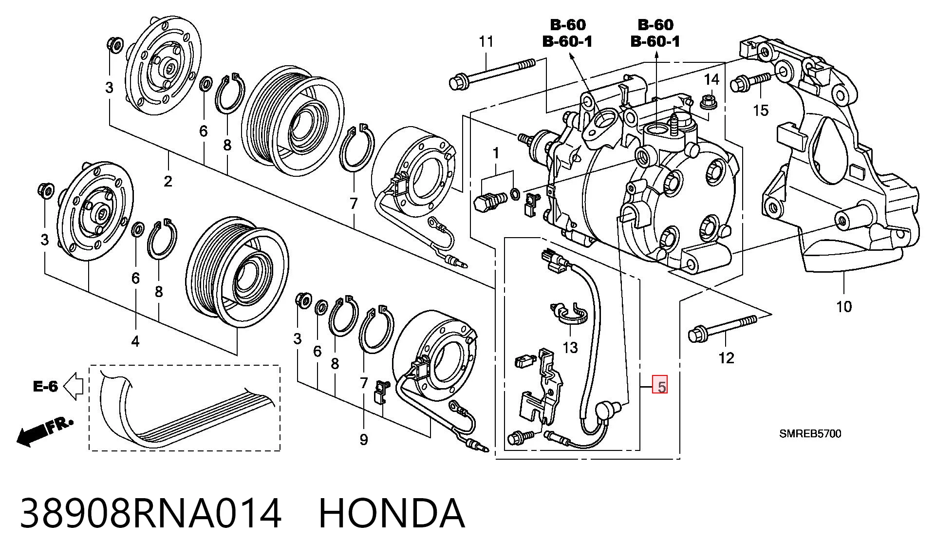 38908RNA014 Honda