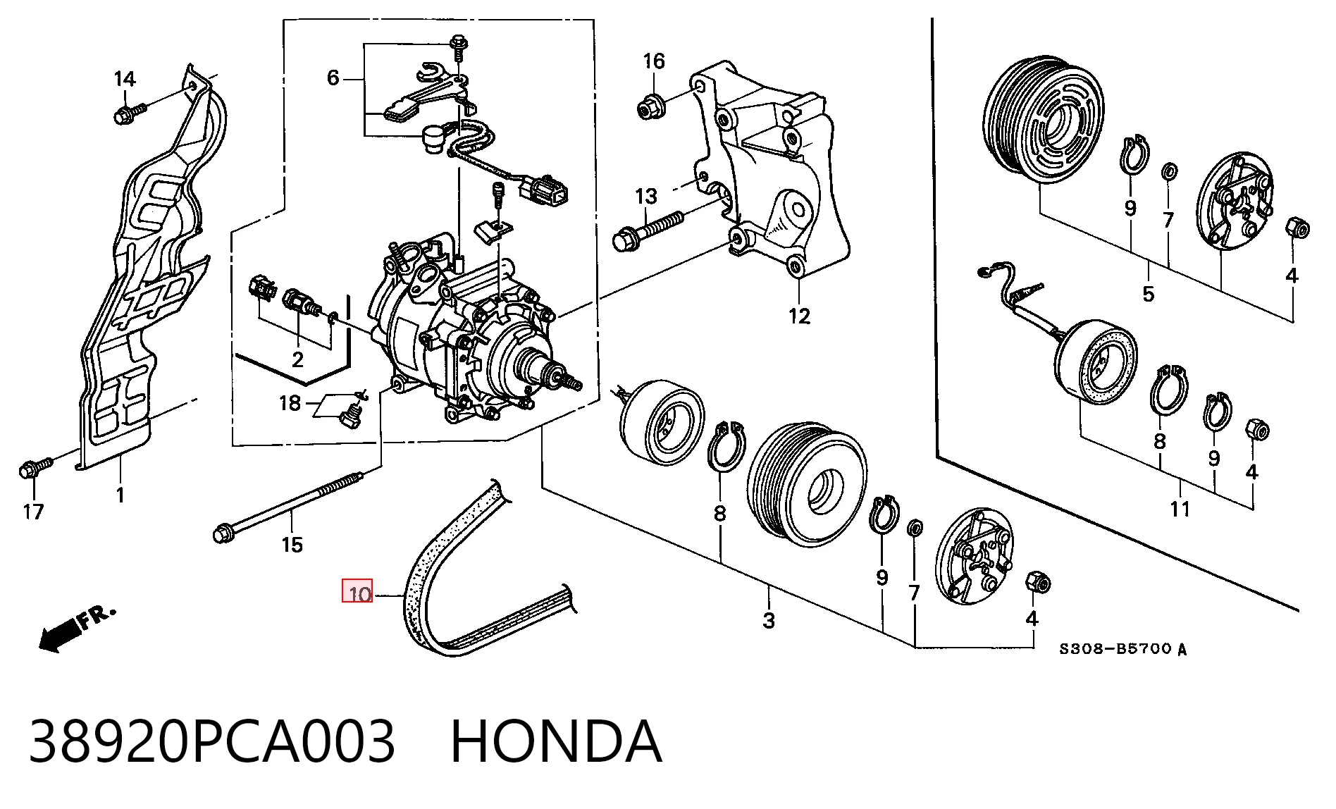 38920PCA003 Honda