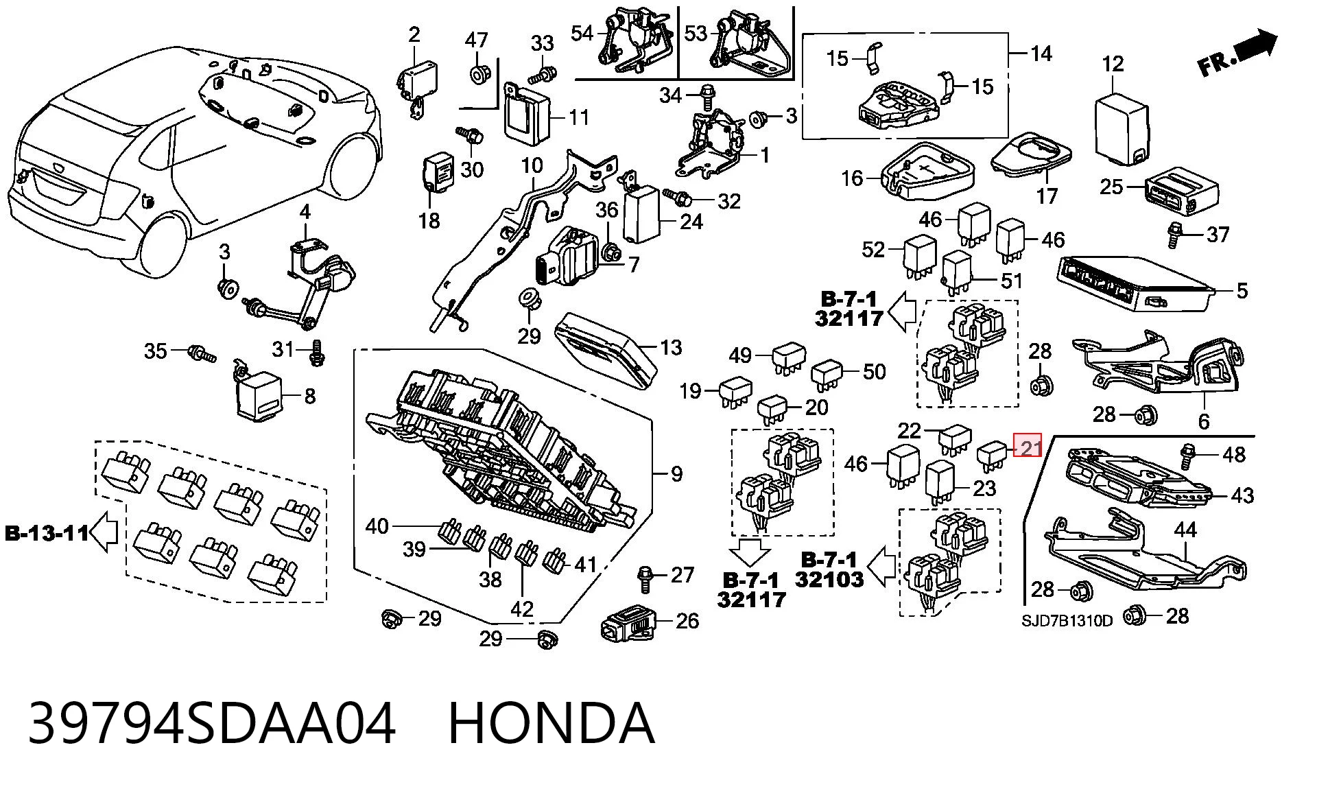 39794SDAA04 Honda