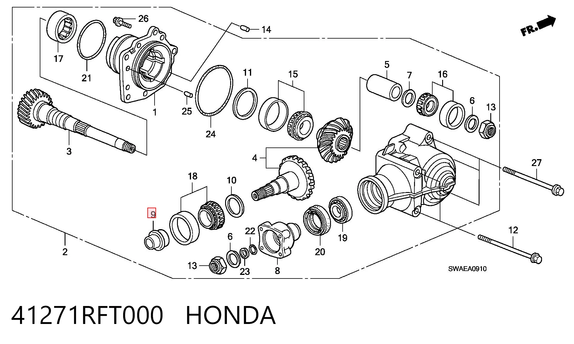 41271RFT000 Honda 