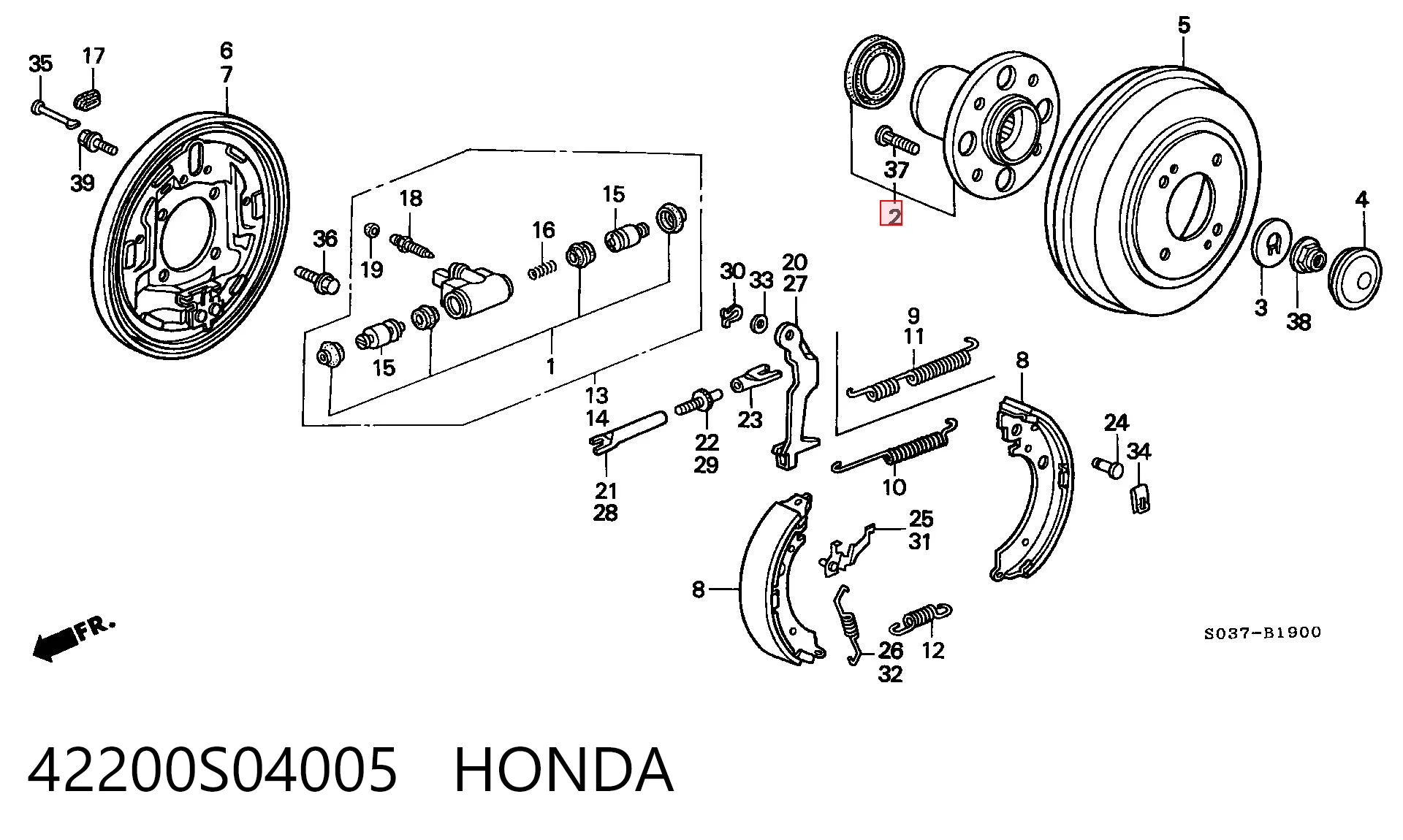  para Honda Civic IV (ED, EF)