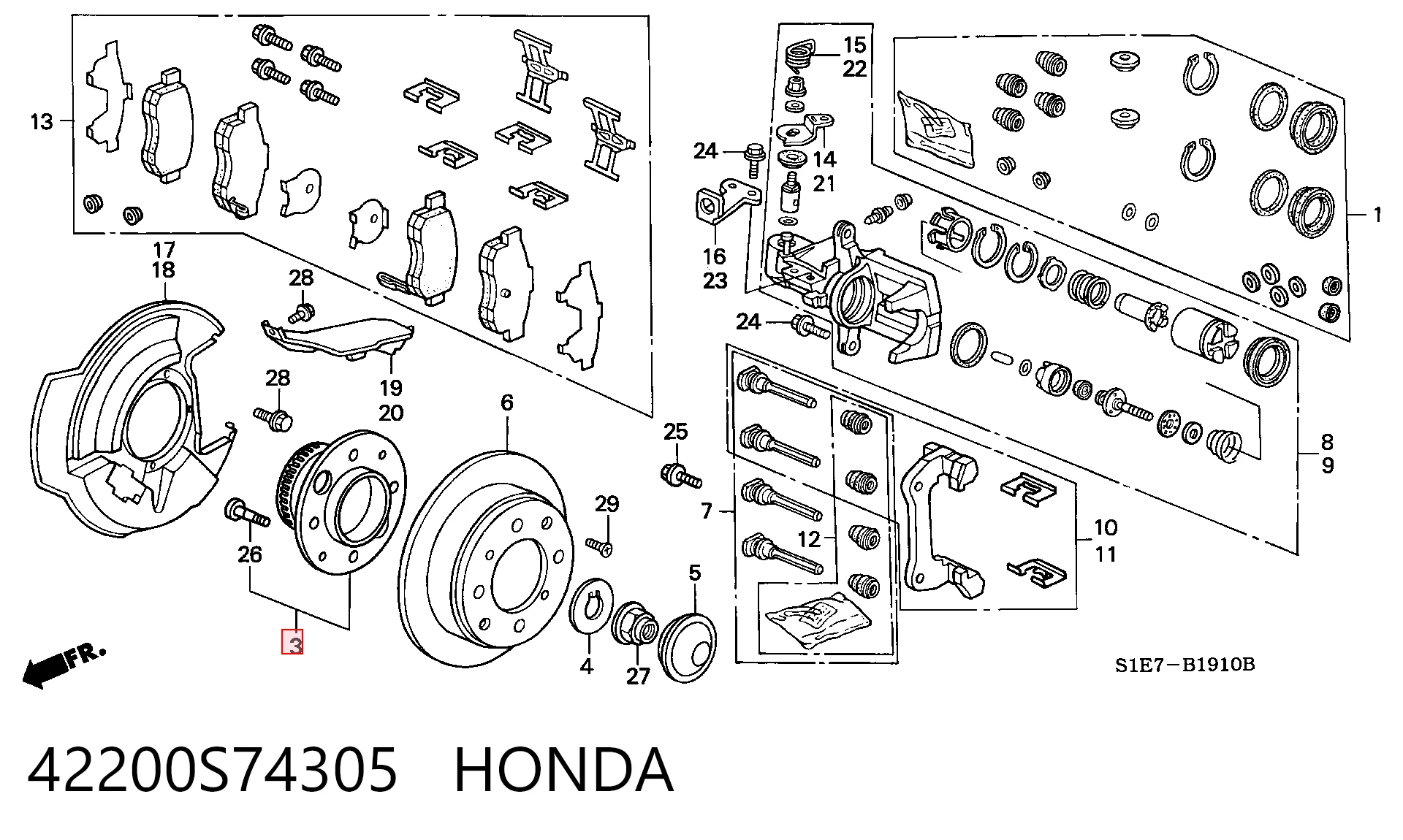 42200S74305 Honda