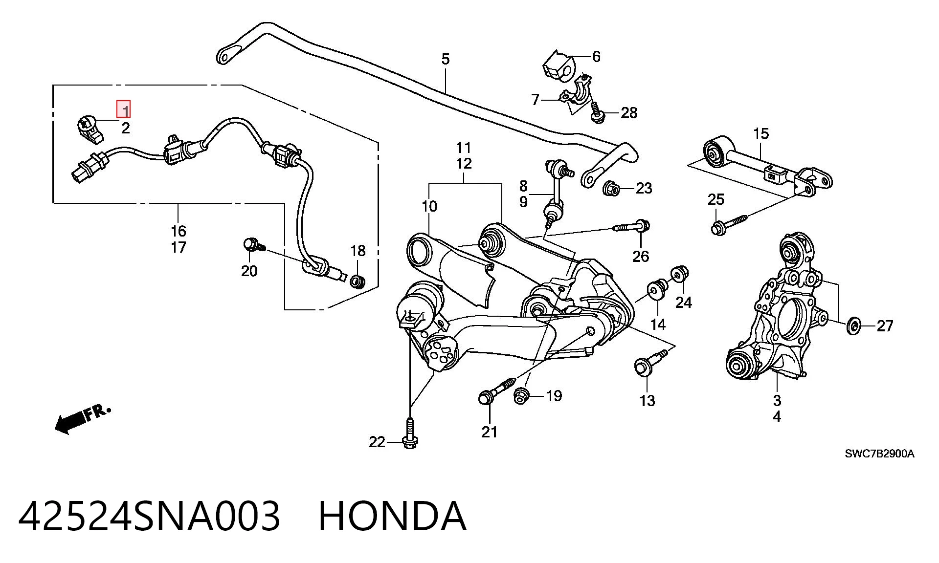 42524SNA003 Honda