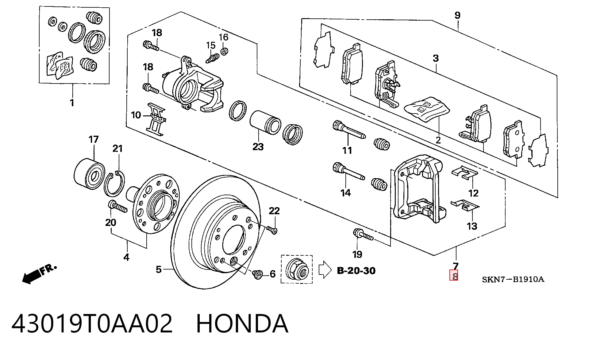 43019T0AA02 Honda
