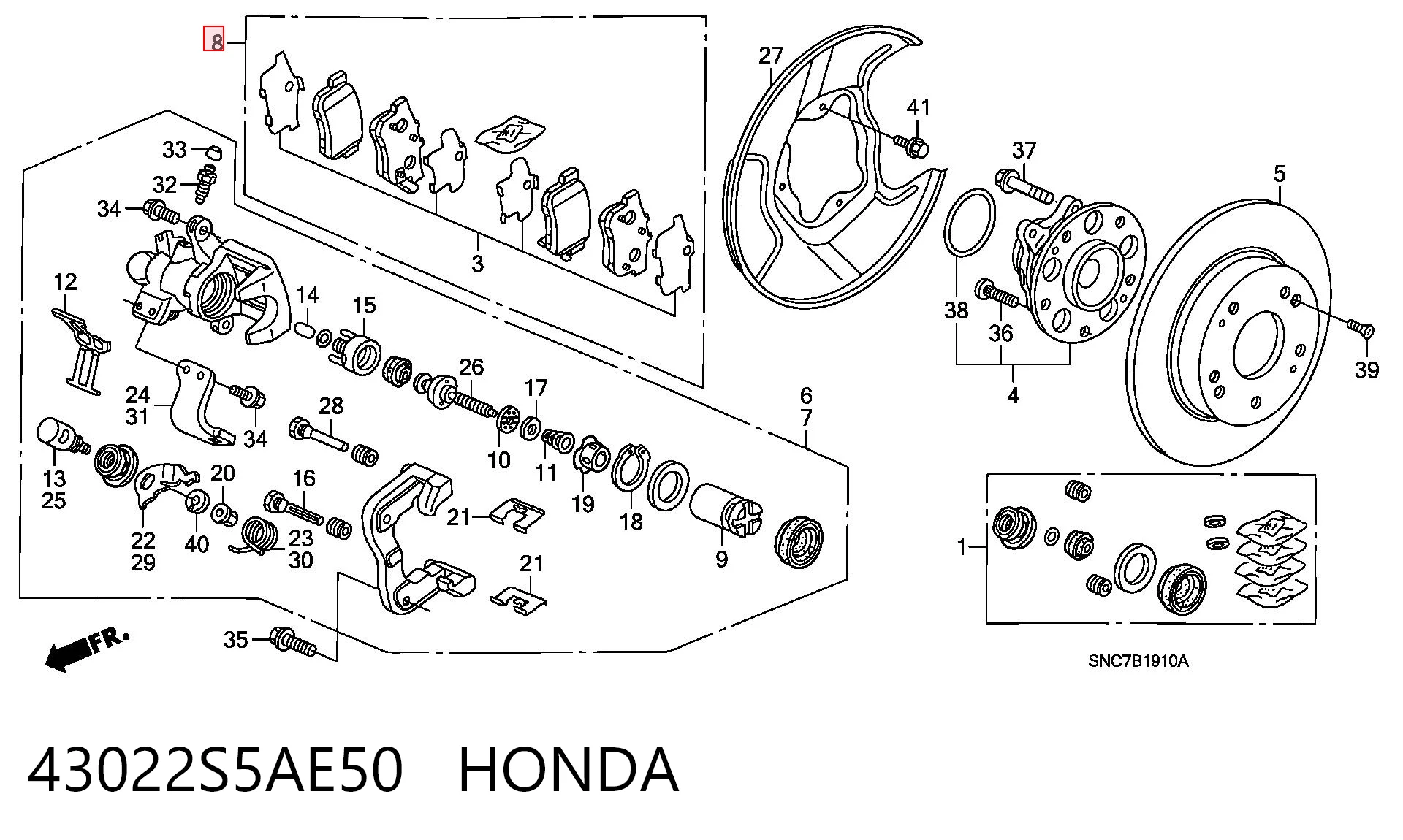 43022S5AE50 Honda