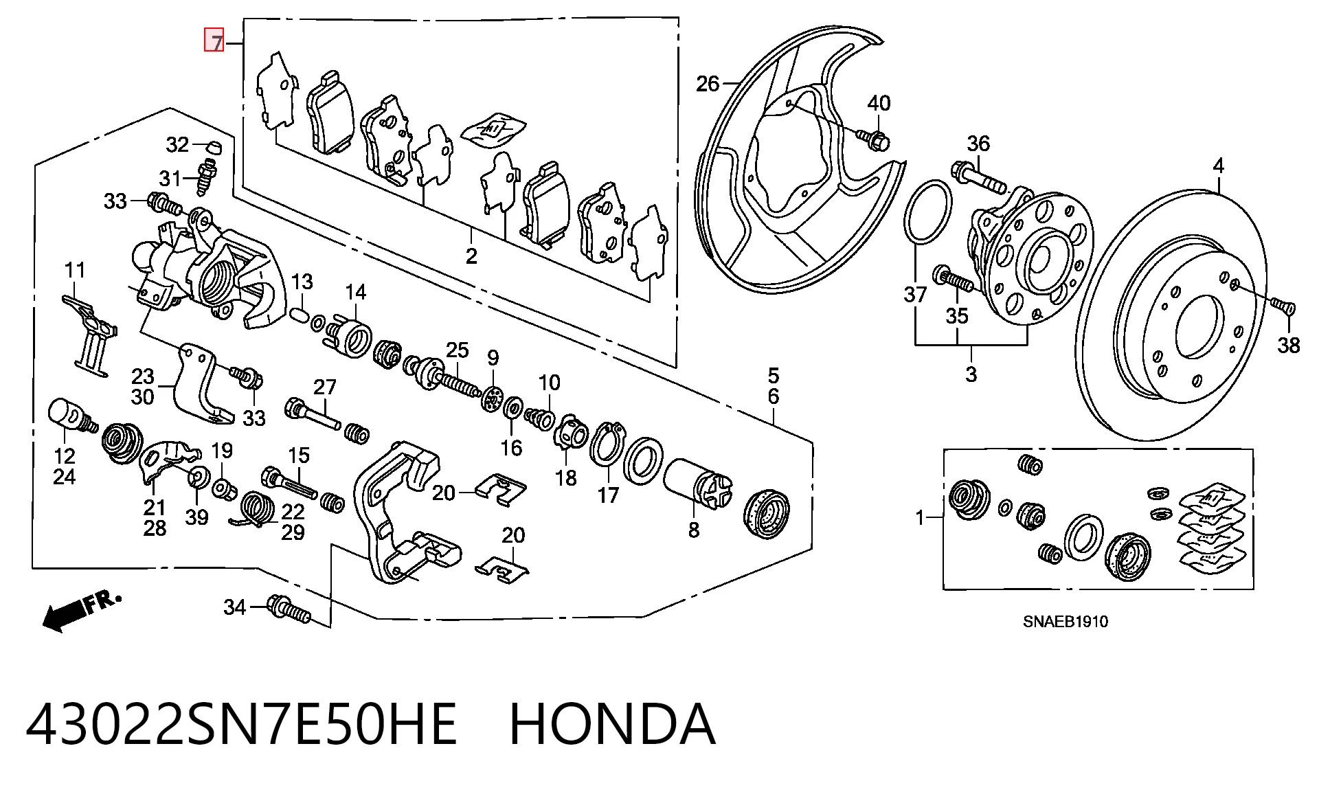 43022SN7E50HE Honda