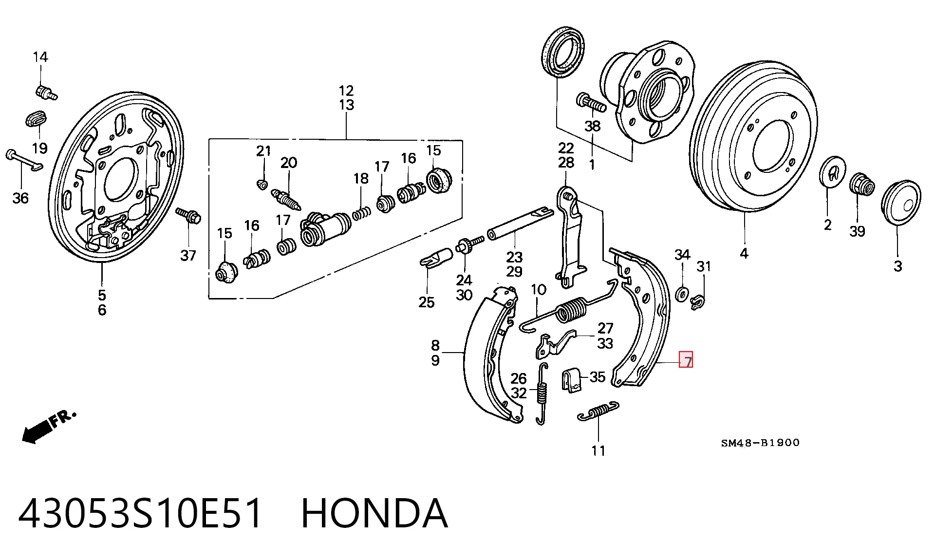 43053S10E51 Honda