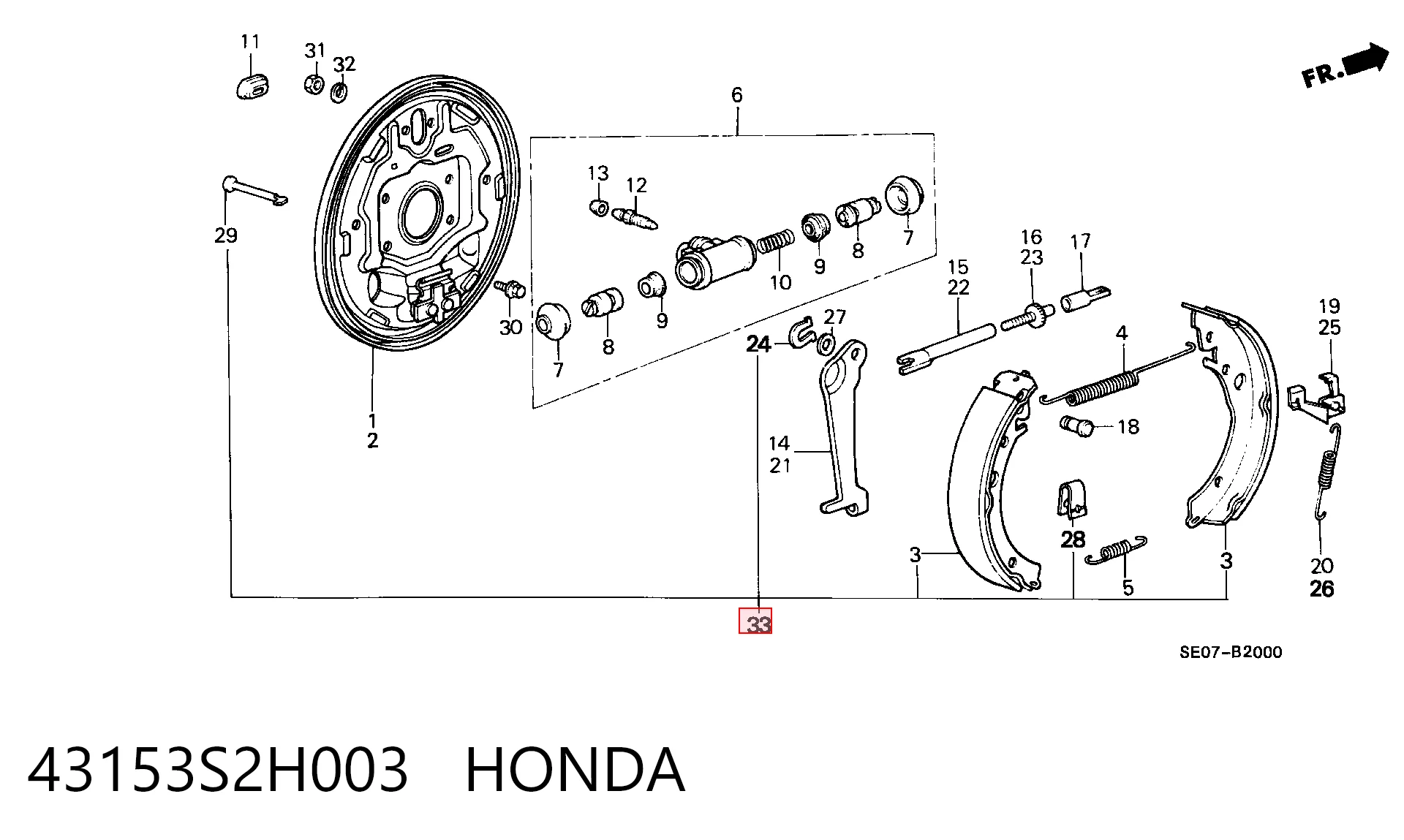 43153S2H003 Honda