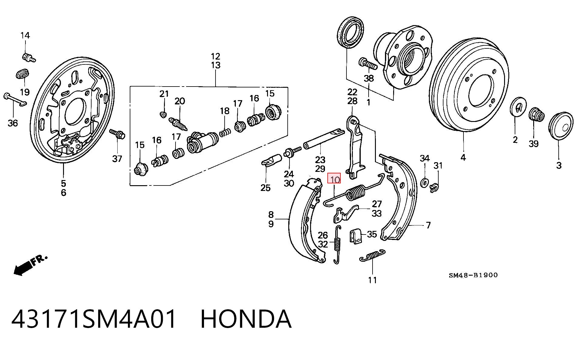 43171SM4A01 Honda 