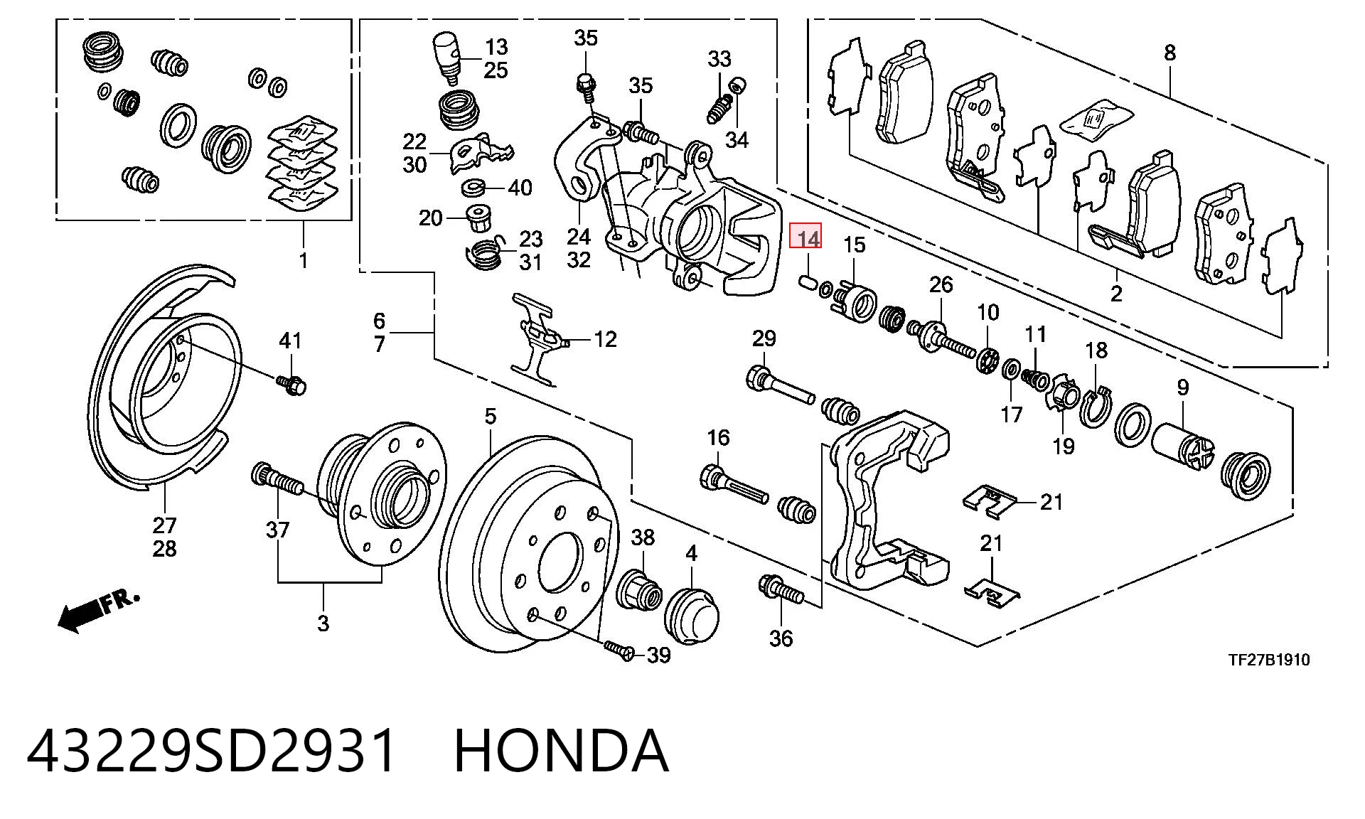 43229SD2931 Honda