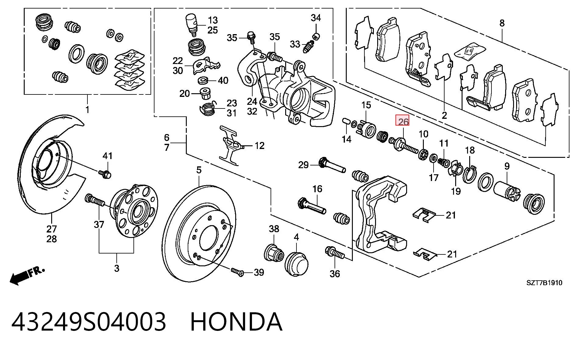 43249S04003 Honda