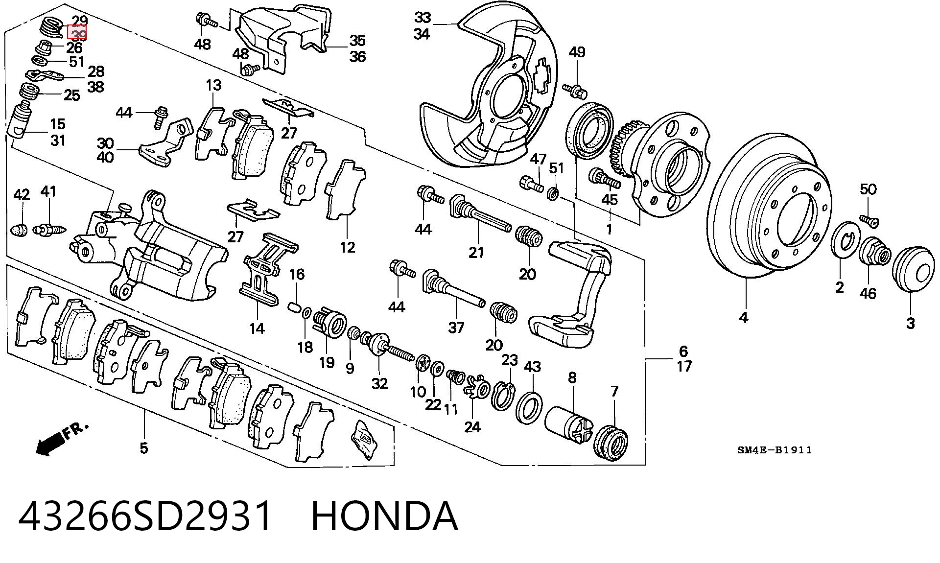 43266SD2931 Honda 