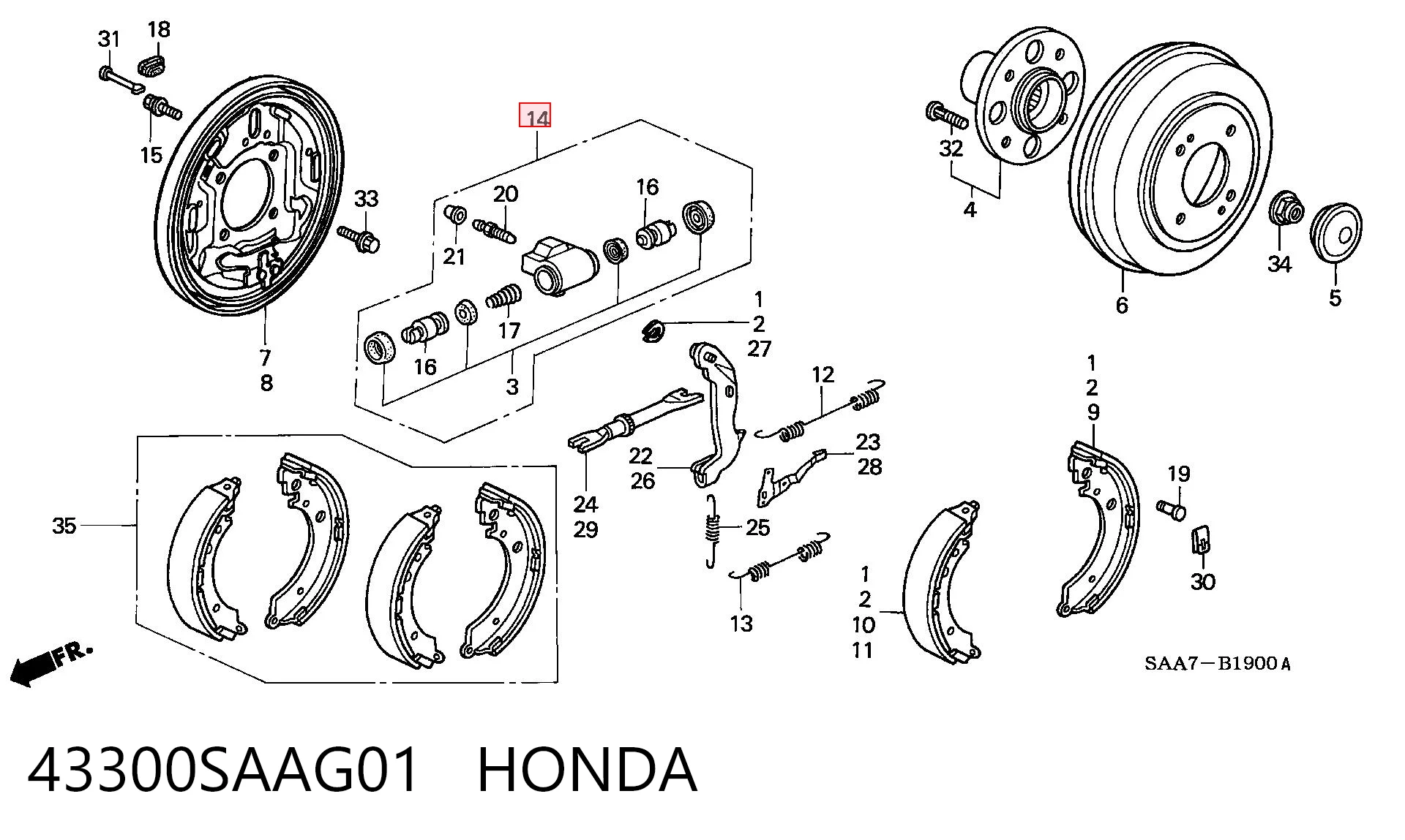 43300SAAG01 Honda