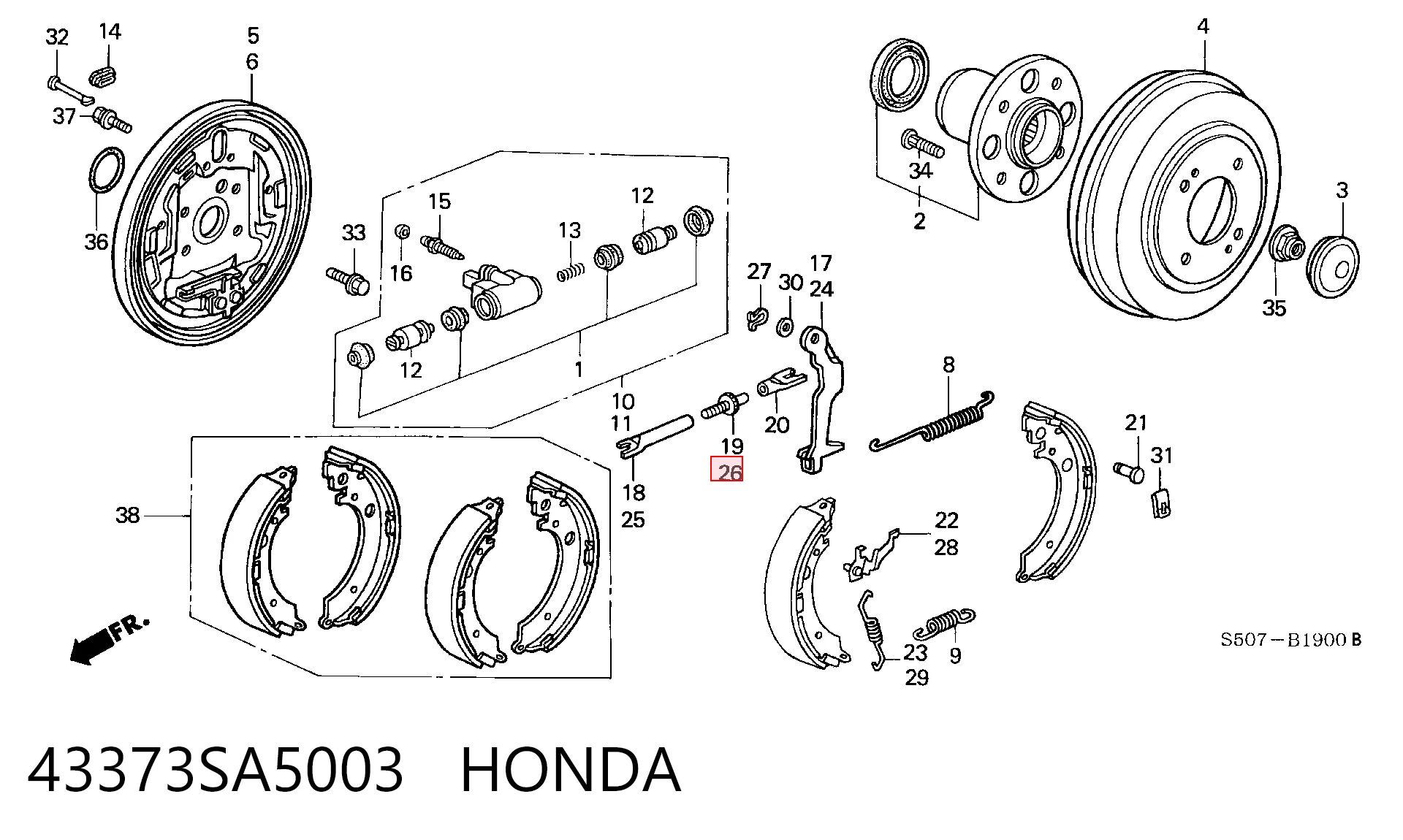 43373SA5003 Honda