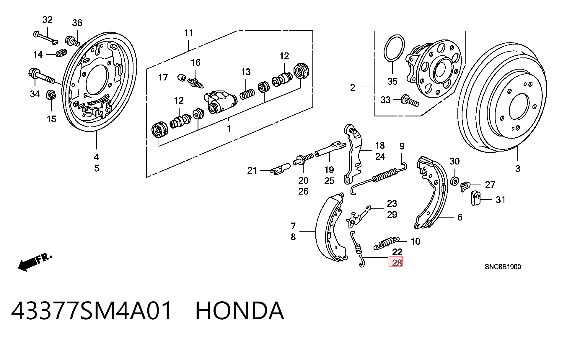 43377SM4A01 Honda 