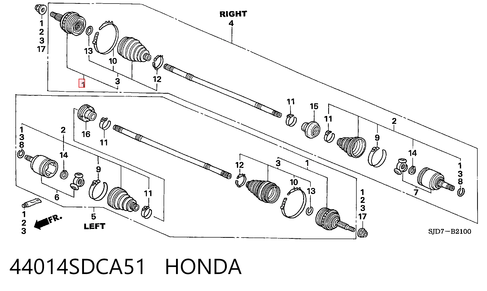 para Honda CR-V (RD)