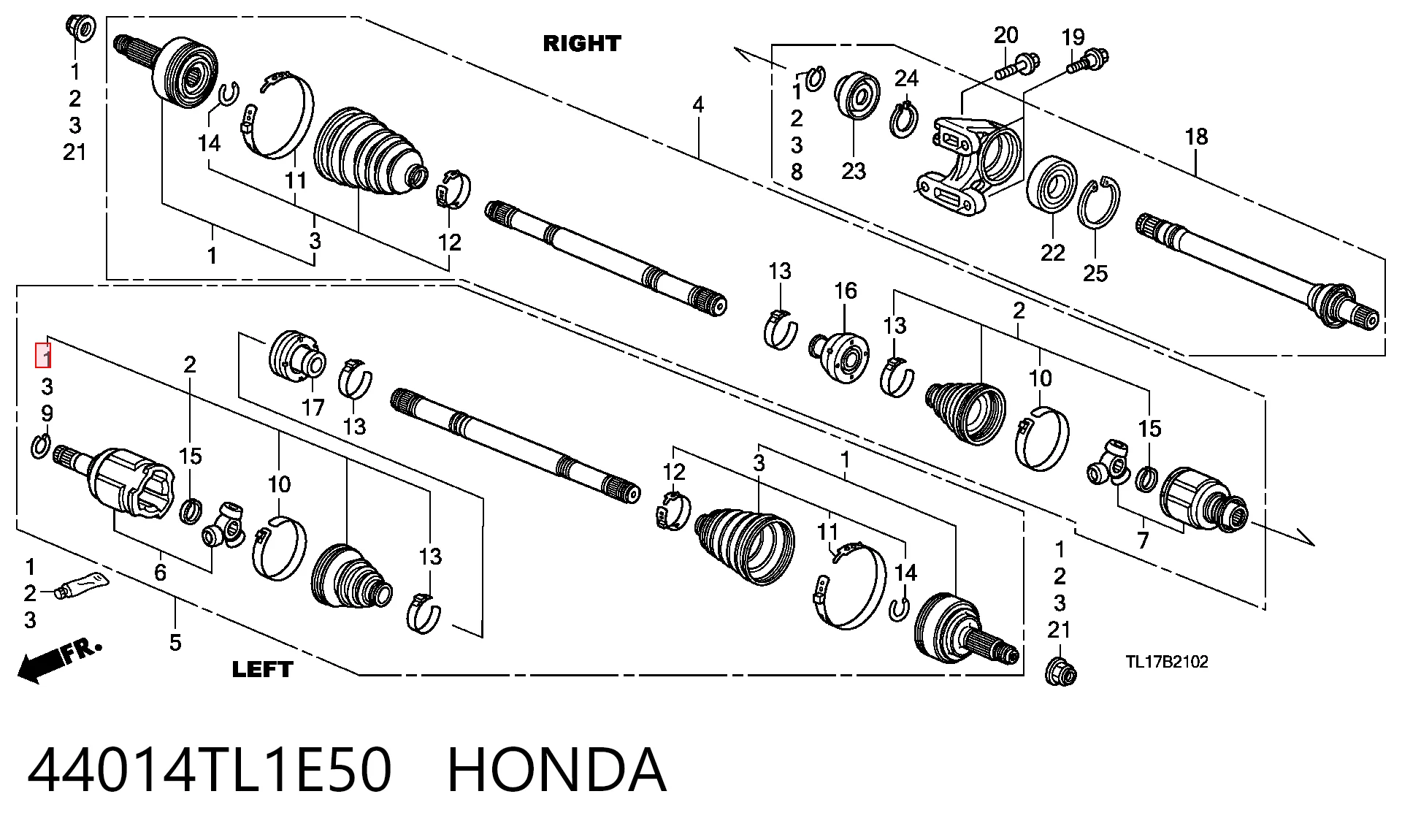 para Honda CR-V  (RE)