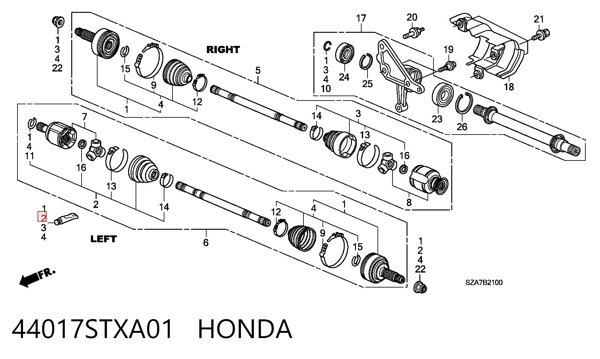44017STXA01 Honda
