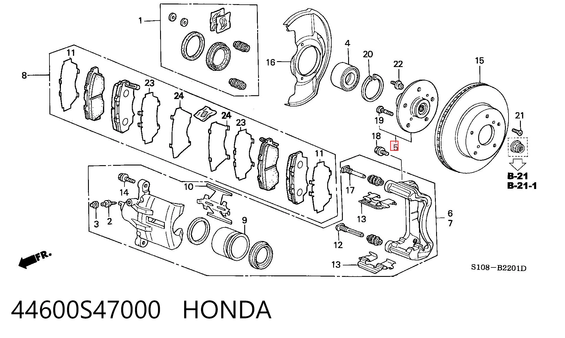 Cubo dianteiro Honda CR-V preço, a partir de 42,87 USD