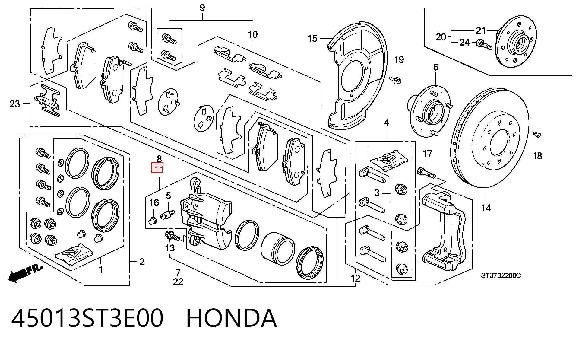 45013ST3E00 Honda