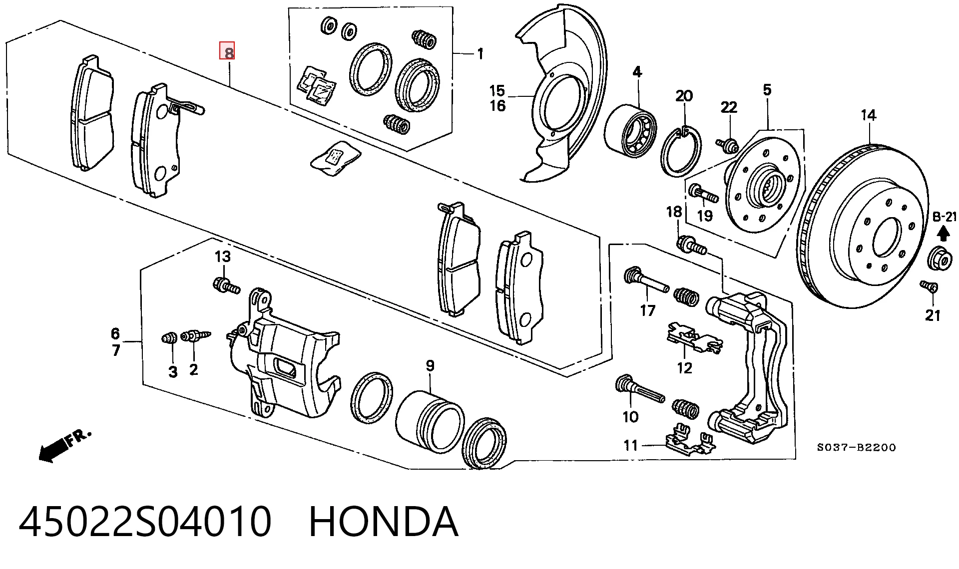 45022S04010 Honda