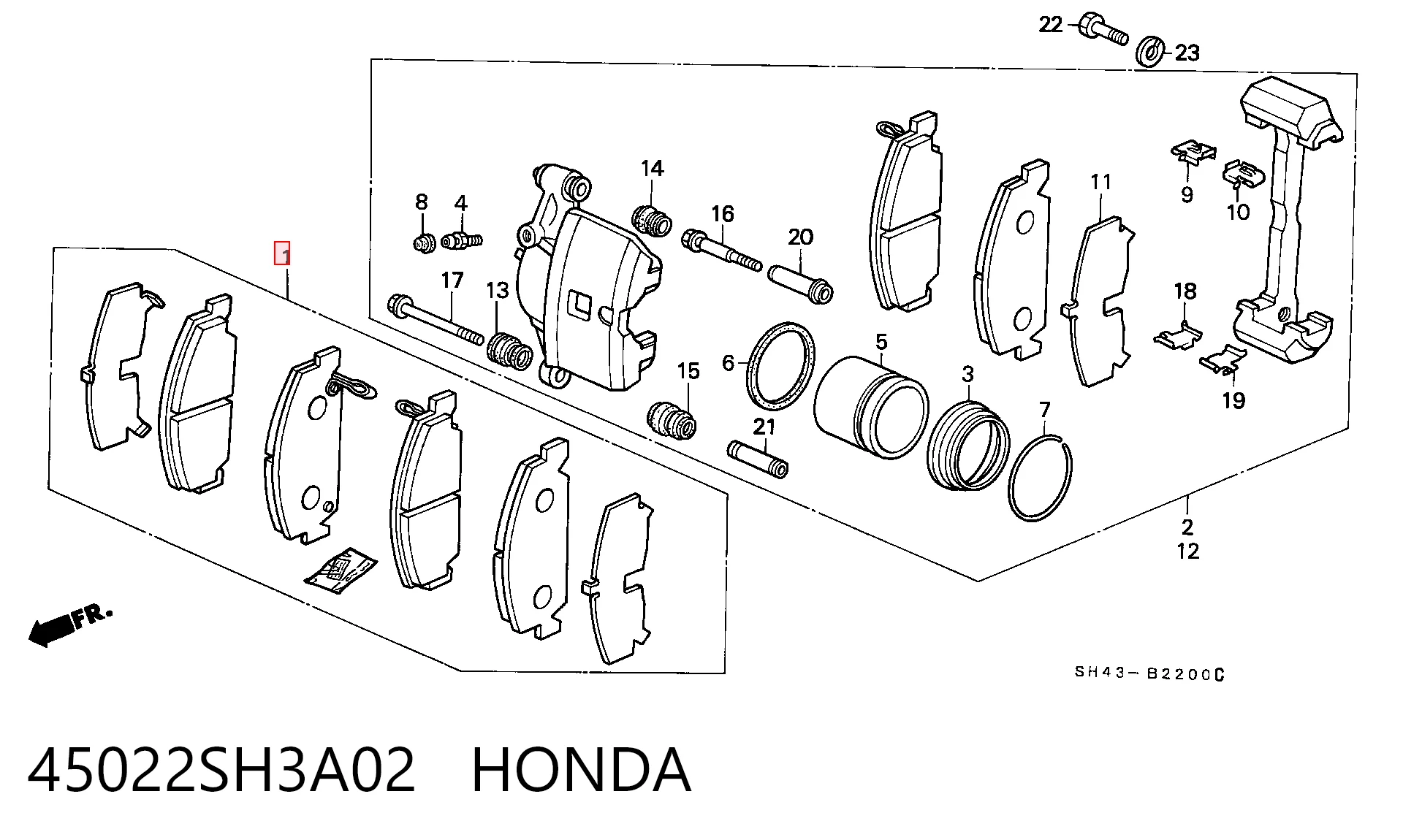 45022SH3A02 Honda