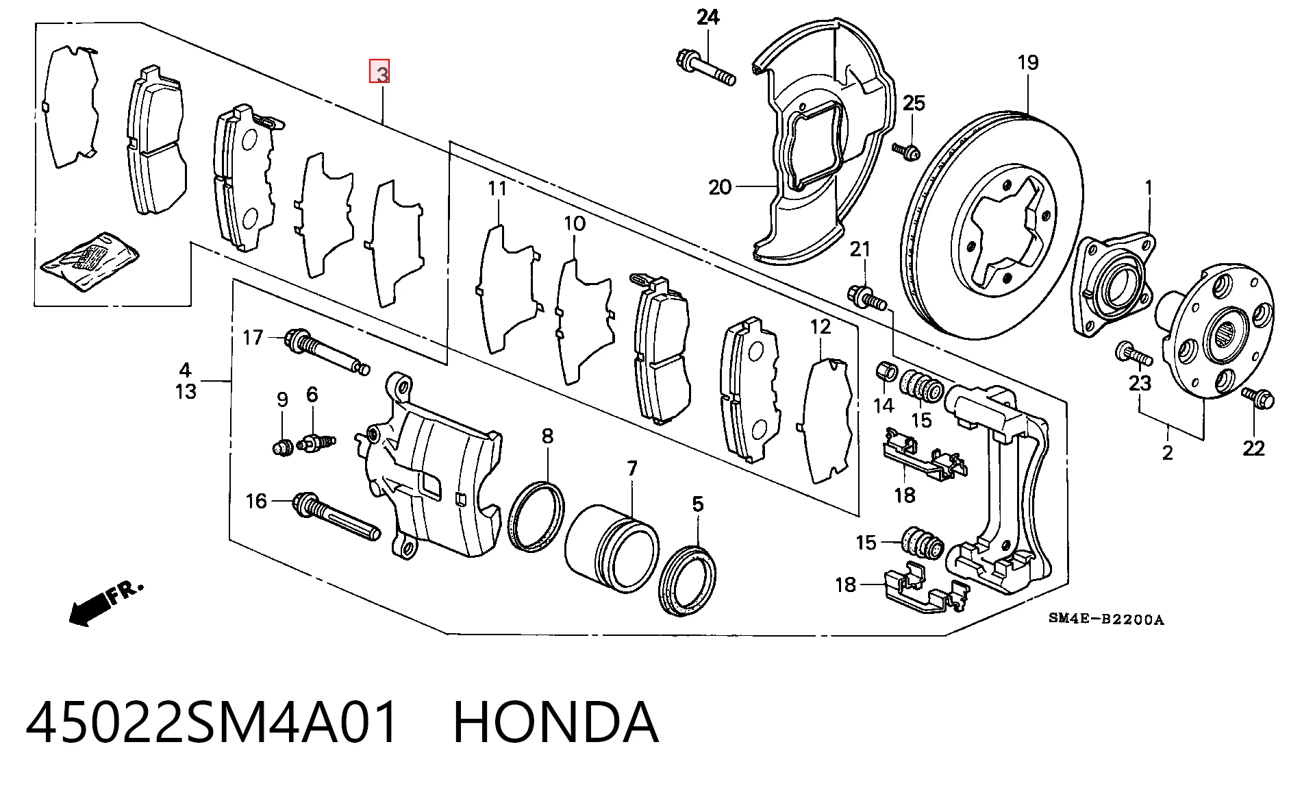 45022SM4A01 Honda