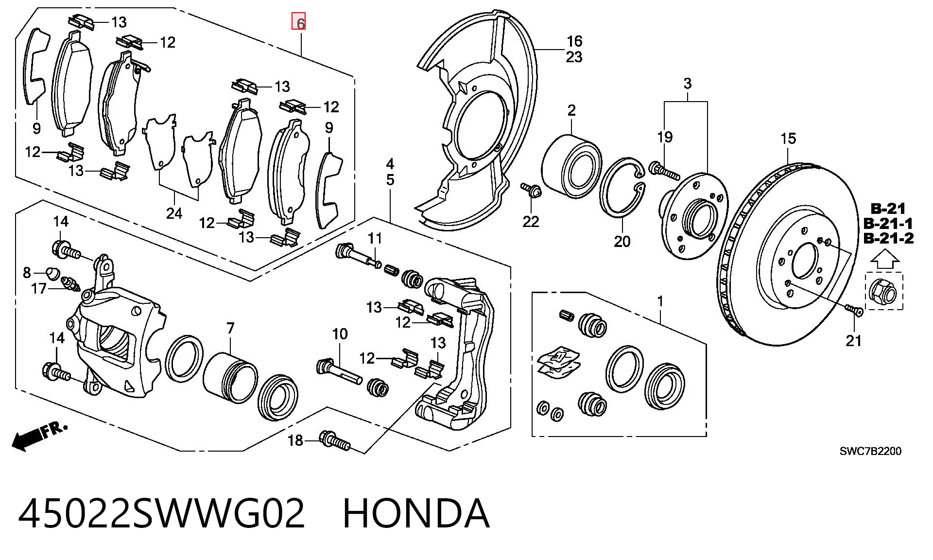 45022SWWG02 Honda