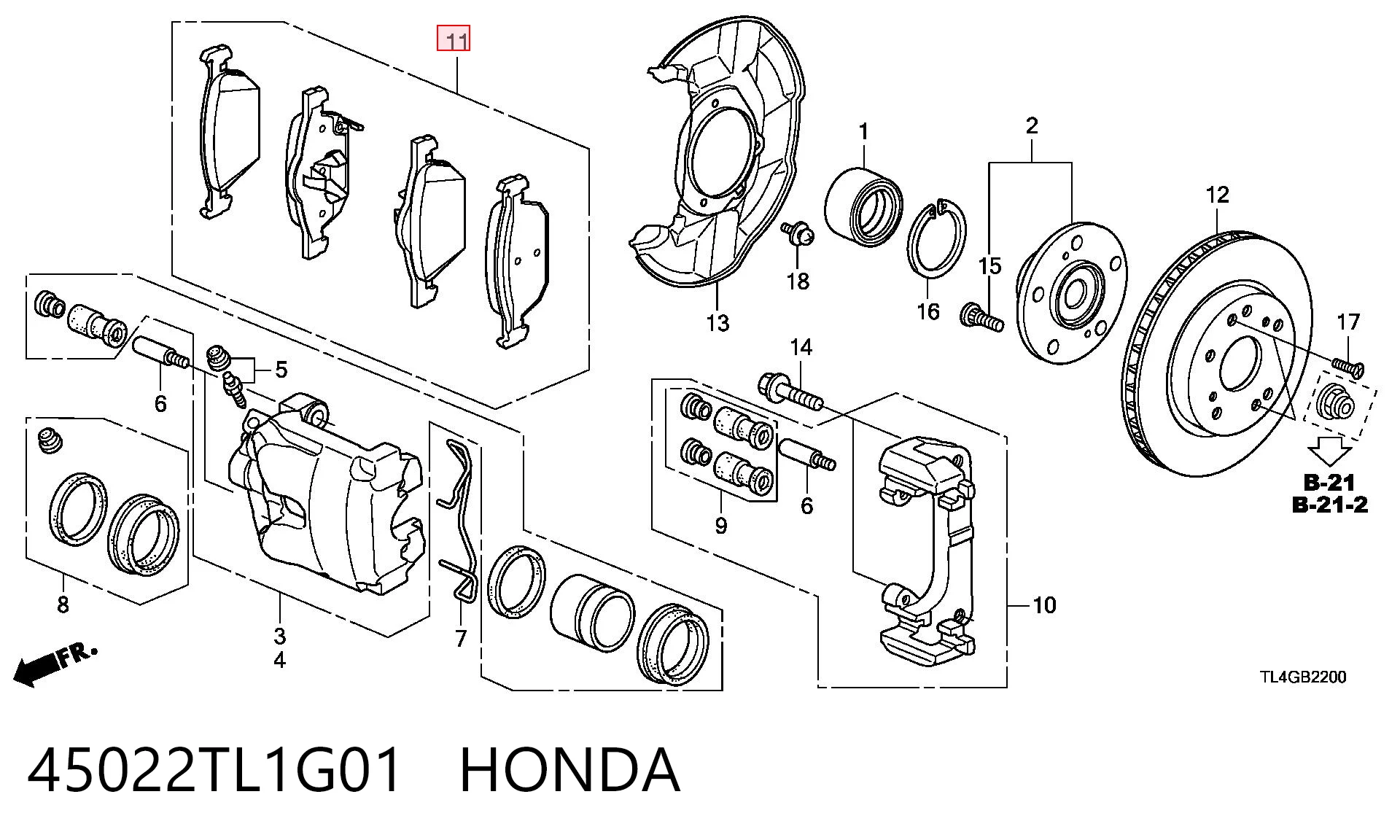 45022TL1G01 Honda