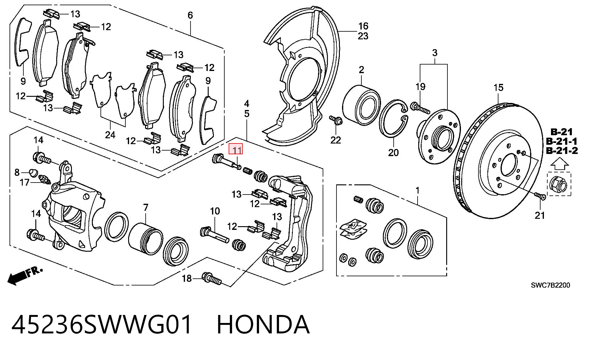 45236SWWG01 Honda