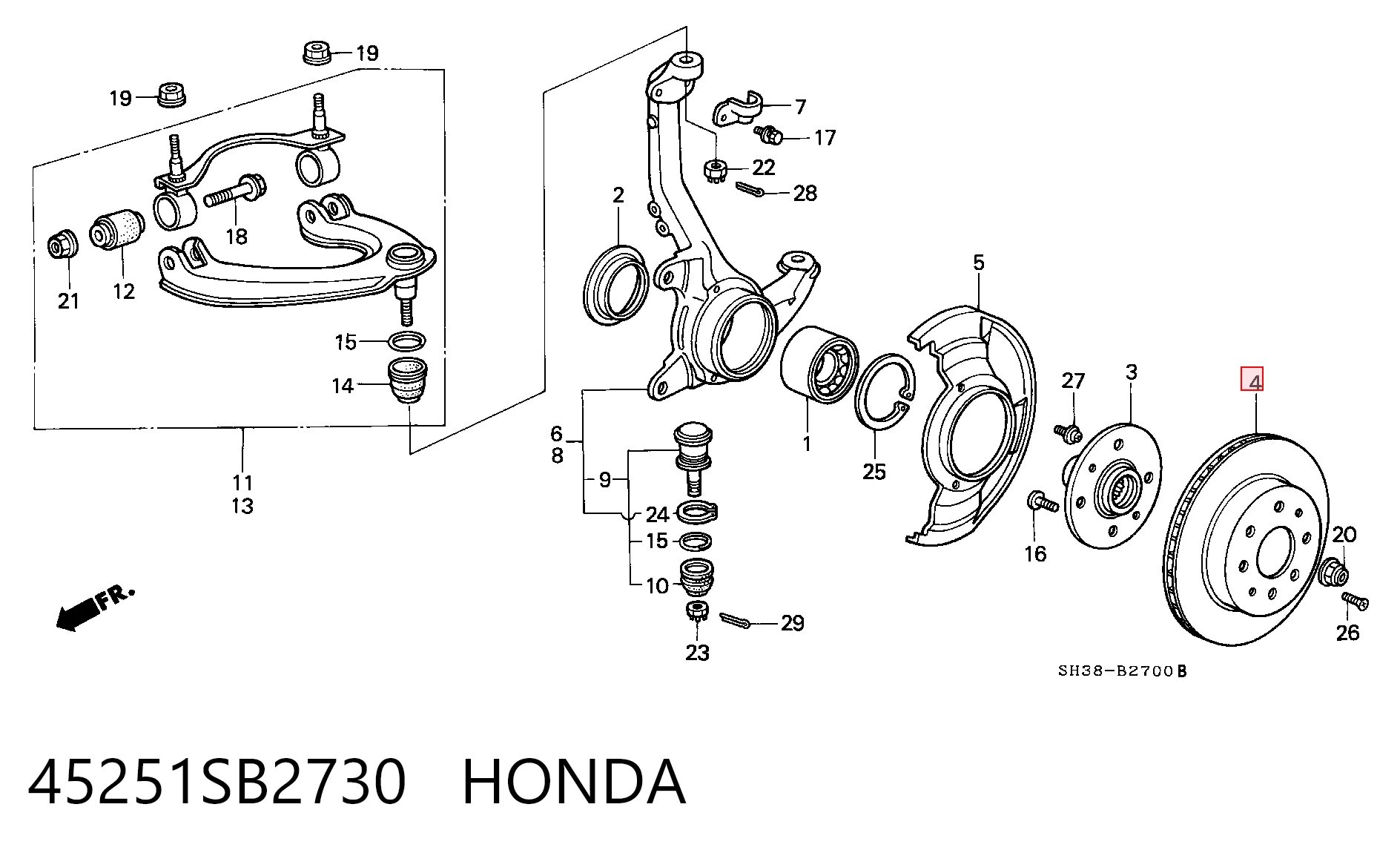 45251SB2730 Honda