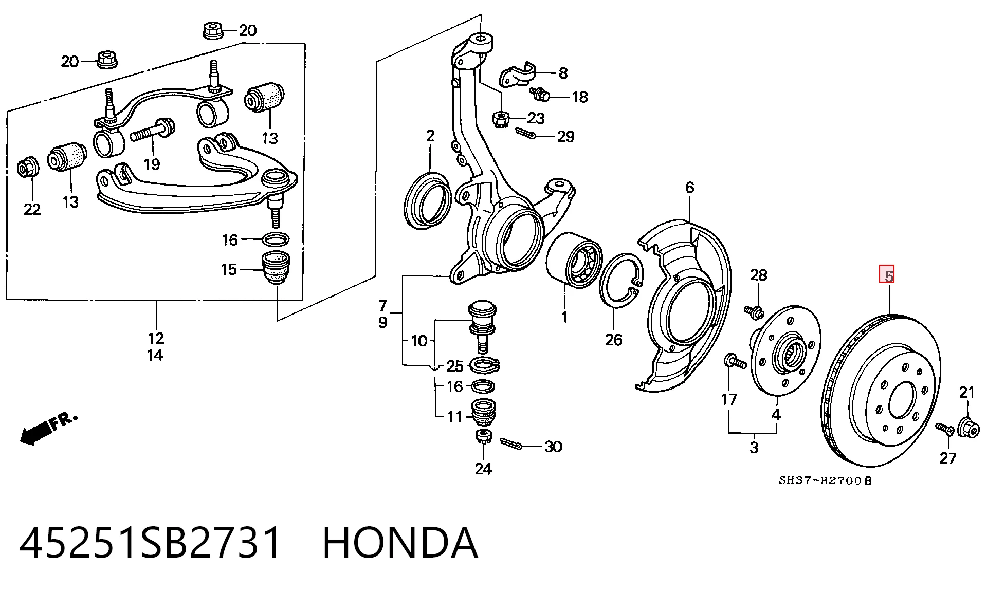 45251SB2731 Honda